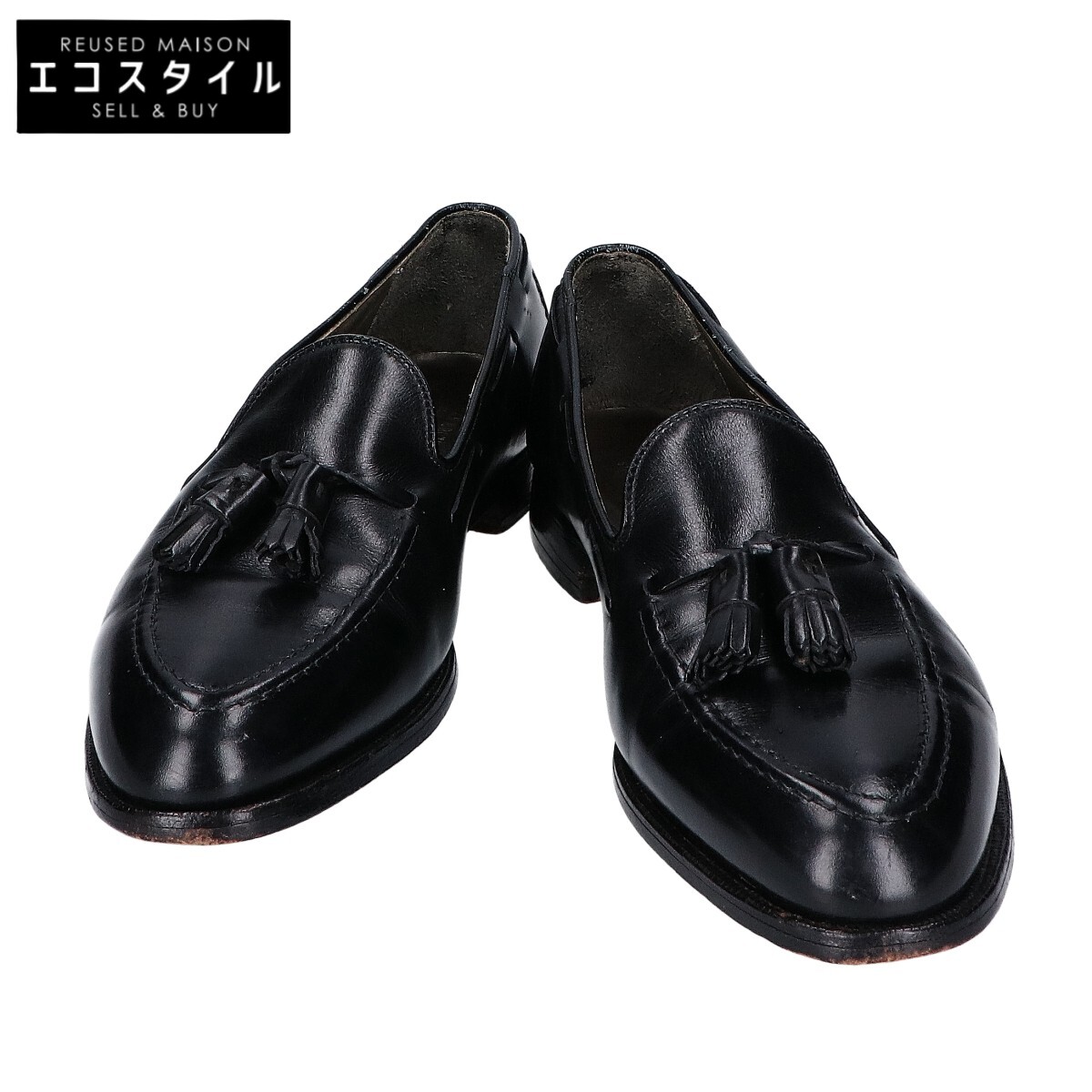 BrooksBrothers ブルックスブラザーズ ALDEN オールデン別注 770 子ウシ タッセルローファー シューズ   8 1/2D 黒いこと メンズ 【中古】