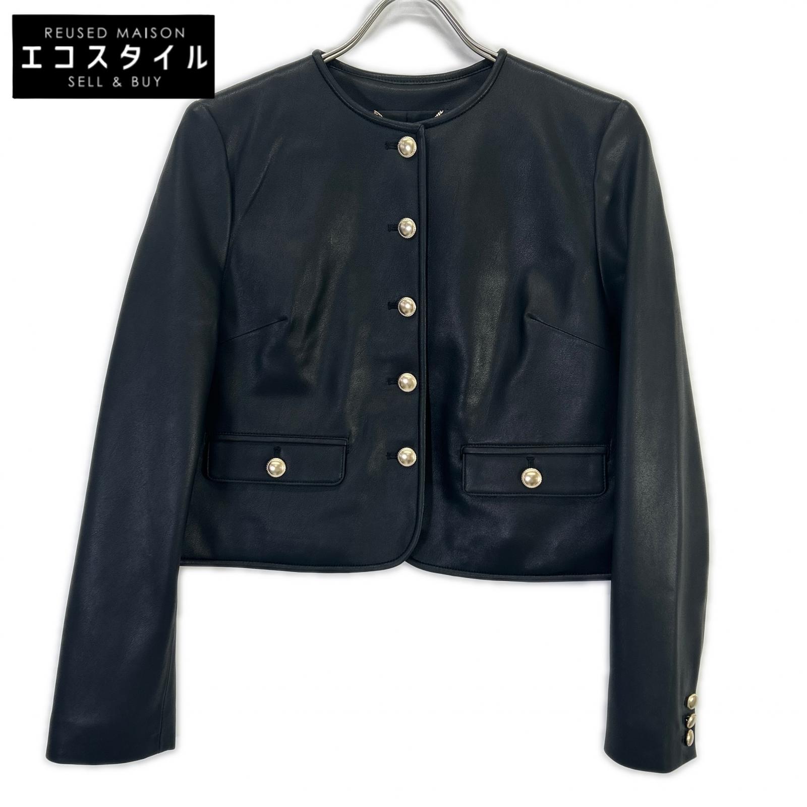 CELFORD 独居室ジェラルド・r・フォード 25SS CWFJ251113 黒いこと セルフォードメタルボタンフェイクレザージャケット 上衣   38 黒いこと レディース 【中古】