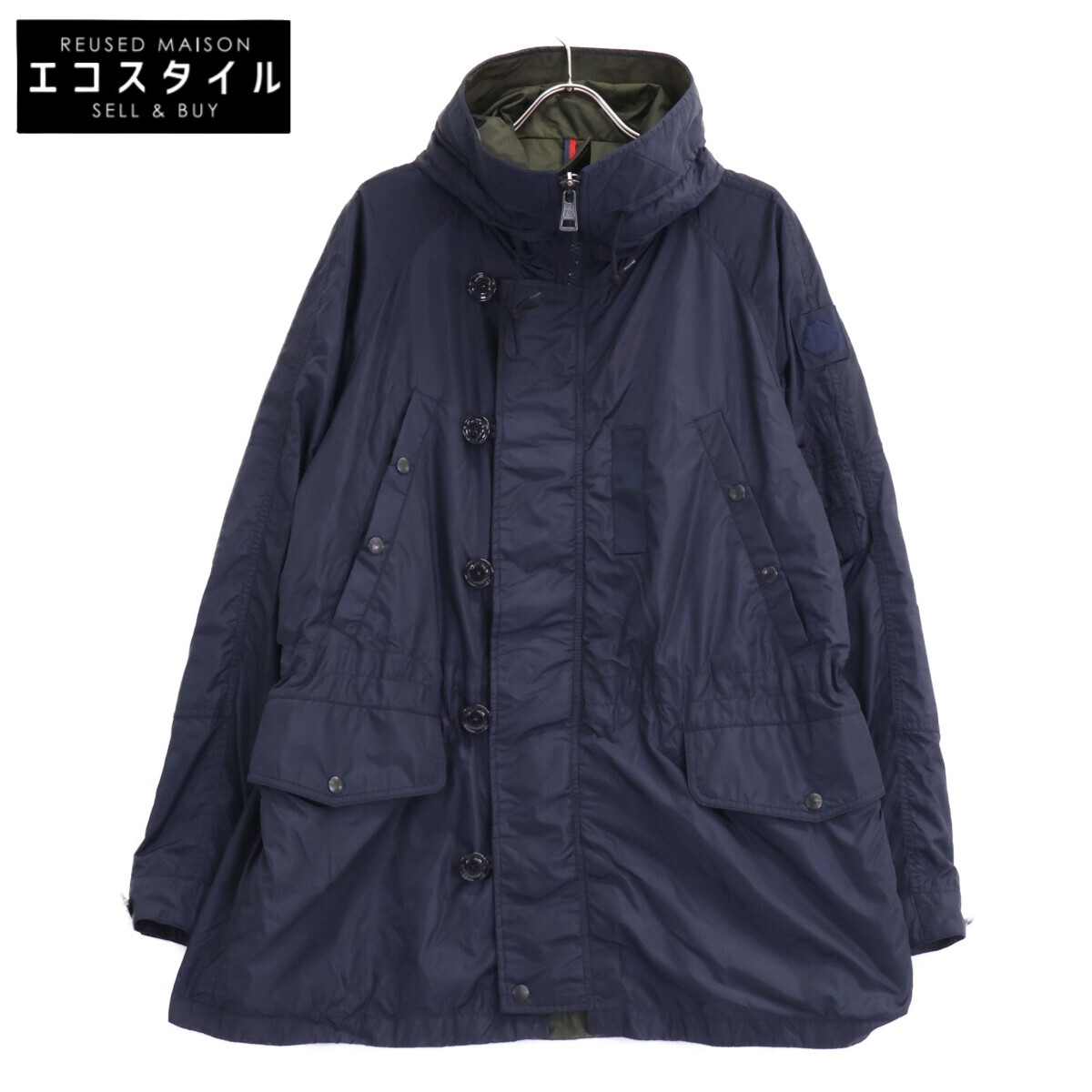MONCLER モンク軌跡 LESTAT JACKET ナイロン モッズ 厚地の外套   3 米国海軍 メンズ 【中古】