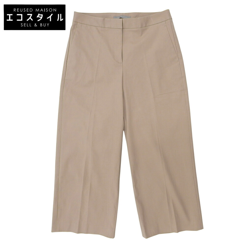 theory luxe セオリーリュクス 未当て嵌める FANDORA COTTON LUXE 綿織物 ズボン下 ボトムス レディース 44 03-9206401 ボトムス   44 ベージュ レディース 【中古】