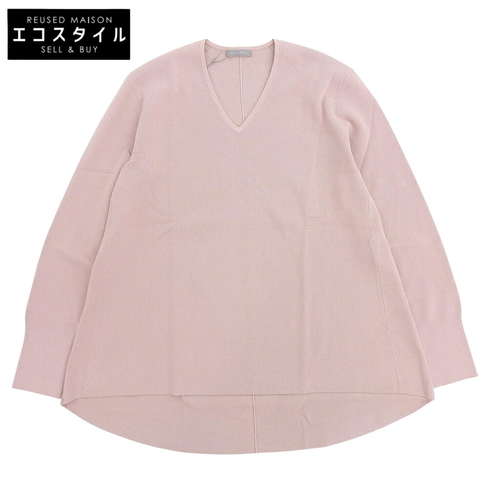 theory luxe セオリーリュクス 未当て嵌める TOVI SNOW リブニット カットソー トップス レディース さくら色 38 03-1101705 トップス   38 さくら色 レディース 【中古】