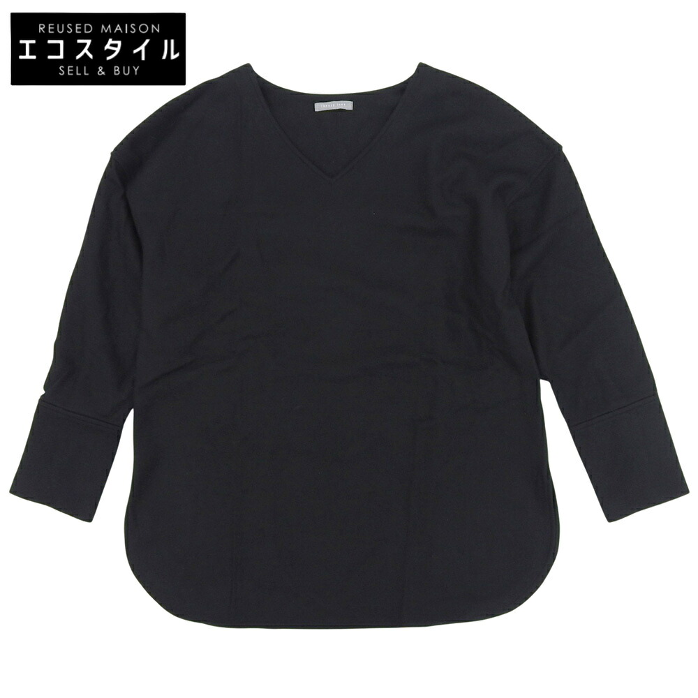 theory luxe セオリーリュクス 新品負けず劣らず MIKKO STAGE 羊毛 長袖トップス レディース 黒いこと 38 03-7401006 トップス   38 黒いこと レディース 【中古】