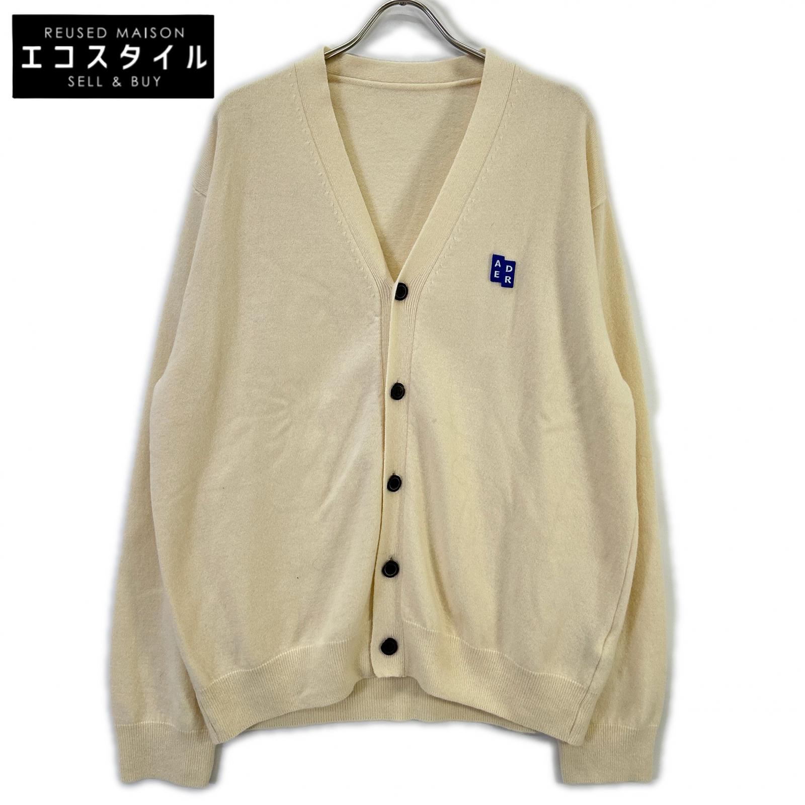ADER error アーダーエラー BM5GFYKT0701OT 書き判 編み物 ジレー トップス   XL オートミール メンズ 【中古】