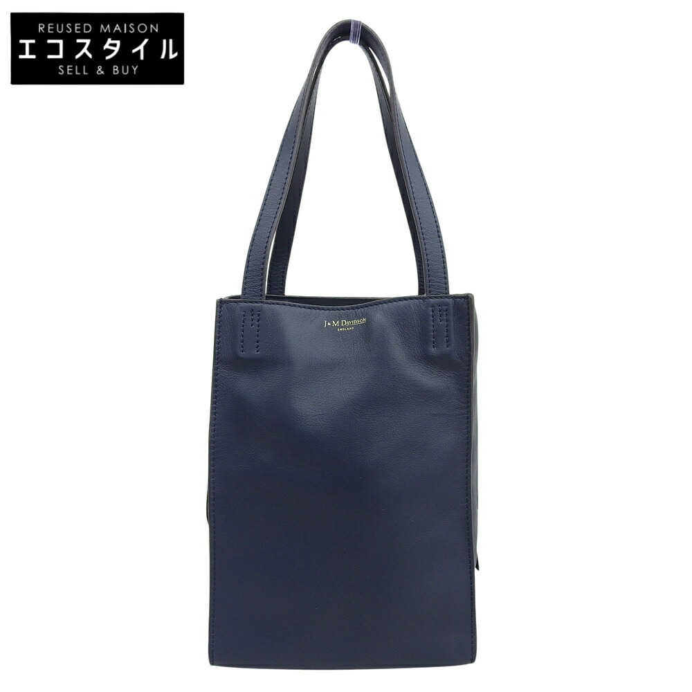 J\u0026MDavidson ジェイアンドエムデヴィッドソン 美品 BELLE MINI 呼びりんミニ なめし革 トートバッグ レディース 米国海軍 トートバッグ   米国海軍 レディース 【中古】