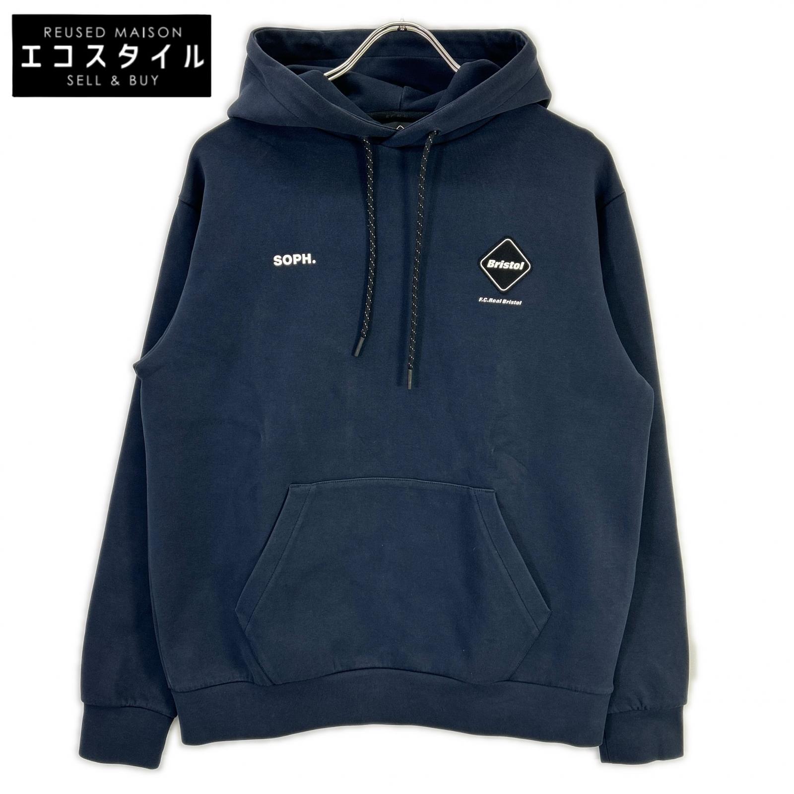 F.C.Real Bristol エフシーリアルブリストル 米国海軍 TECH SWEAT PULLOVER HOODIE トップス   S 米国海軍 メンズ 【中古】