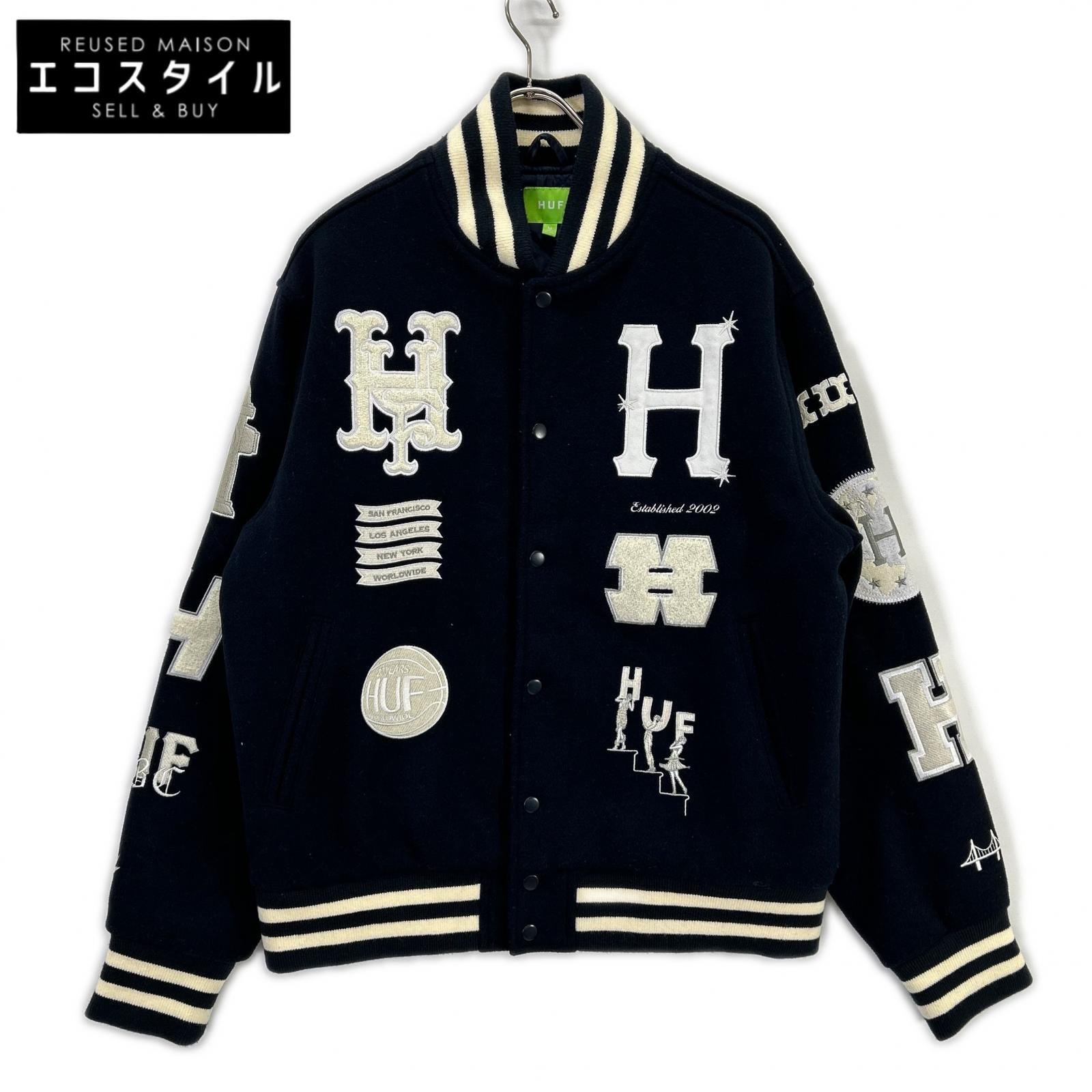 HUF ハフ JK00368 米国海軍 20 Year Classic H Varsity 闘技場上衣 上衣   M 米国海軍 メンズ 【中古】