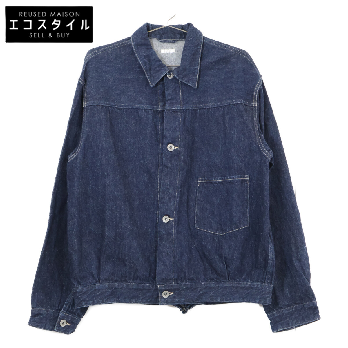 COMOLI コモリ 【美品】V01-01001 ジーンズ上衣 3 インディゴ メンズ 【中古】