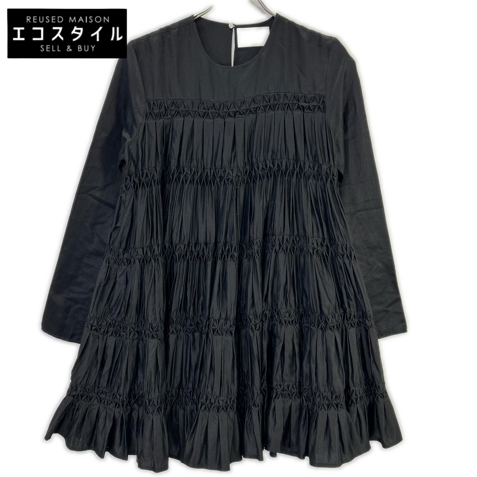 MERLETTE マーレット 黒いこと BODEN ティアードギャザーワンピース 衣装   XS 黒いこと レディース 【中古】