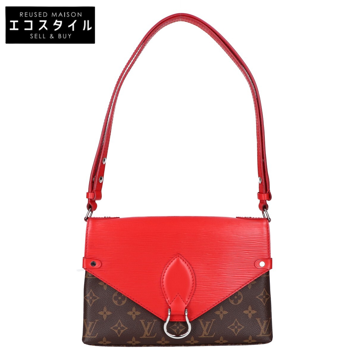 LOUIS VUITTON ルイヴィトン 17年 M44031 サンミッシェル ショルダーバッグ ショルダーバッグ   - 赤銅色 レディース 【中古】