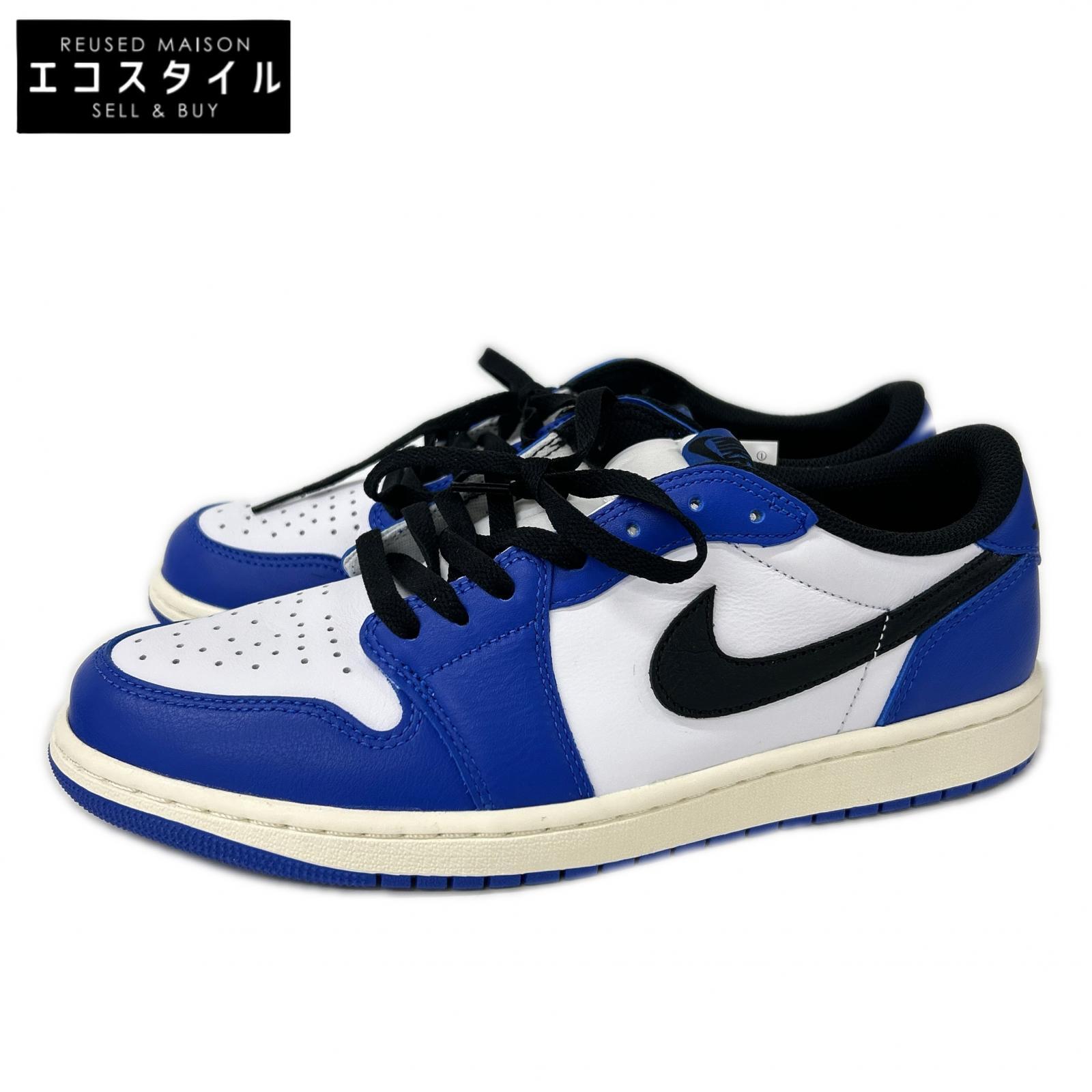 NIKE ナイキ 【新品負けず劣らず】CZ0790-140 AIR JORDAN 1 RETRO LOW OG ローカットスニーカー シューズ   28.5 WHITE/BLACK-GAME ROYAL-SAIL メンズ 【中古】