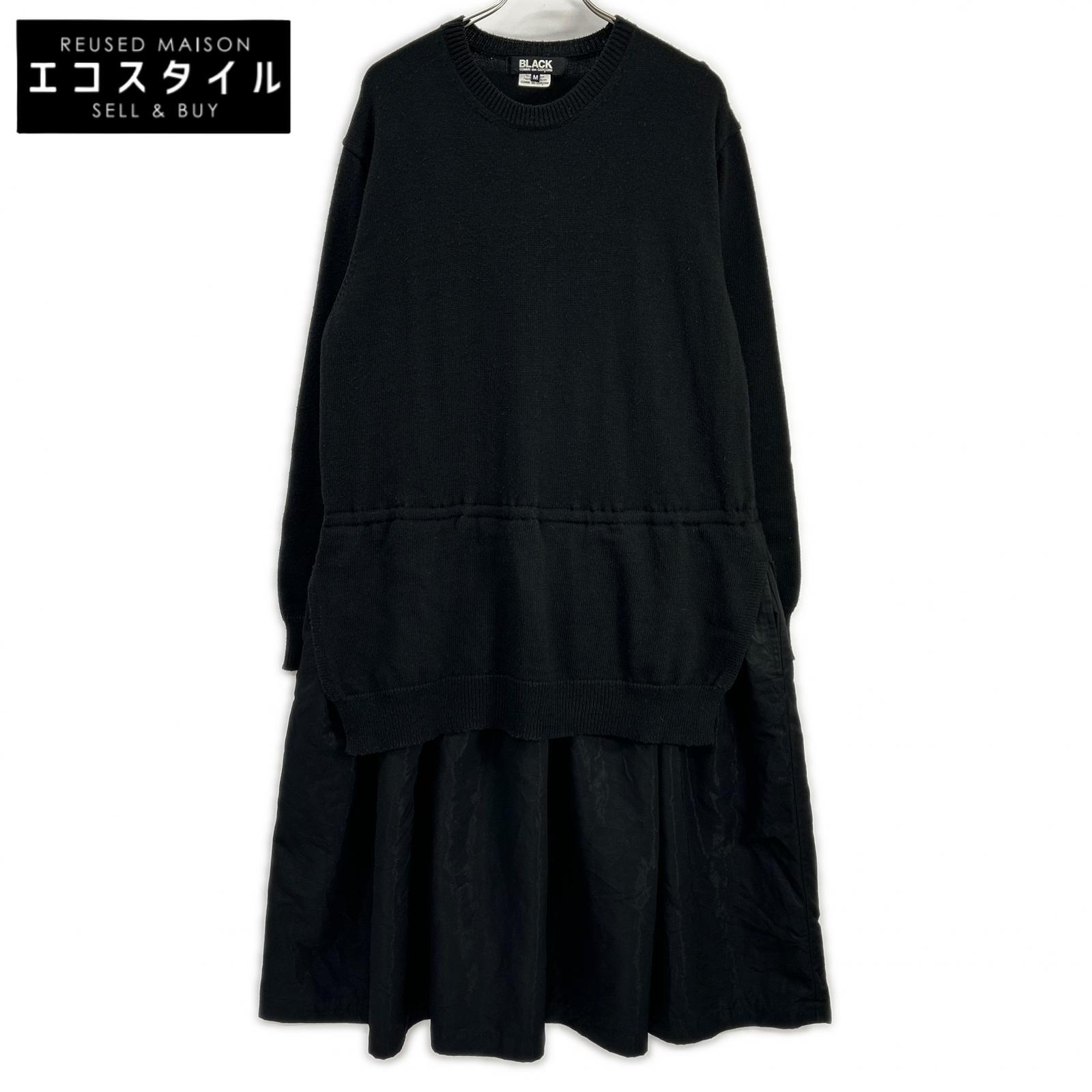 BLACKCOMMEdesGARCONS ブラックコムデギャルソン 21AW 1H-O003 黒いこと うつり変わり 編み物衣装 衣装   M 黒いこと メンズ 【中古】