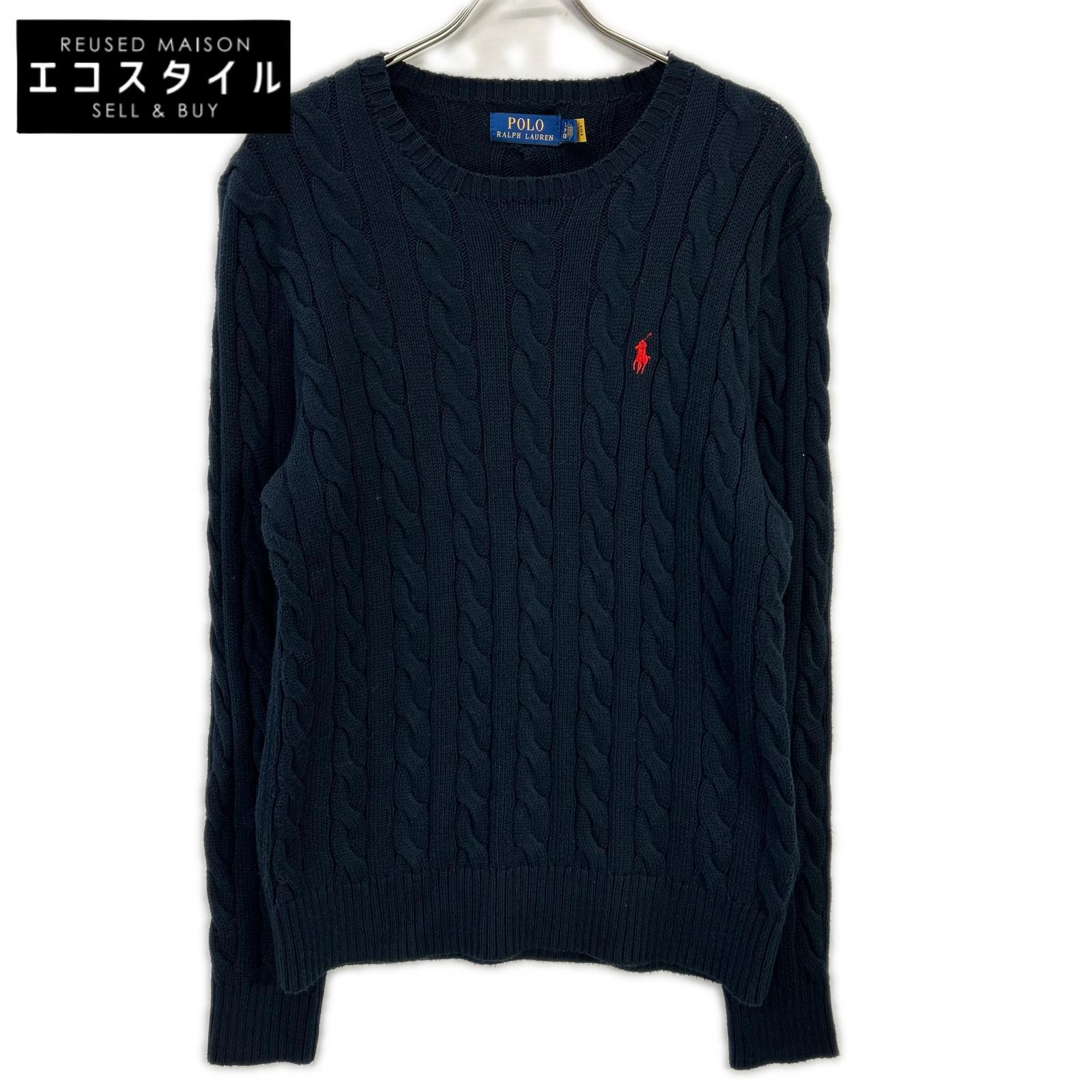 POLO RALPH LAUREN ポロ ラルフローレン 米国海軍 有線テレビ 綿織物 プルオーバー トップス   S 米国海軍 メンズ 【中古】