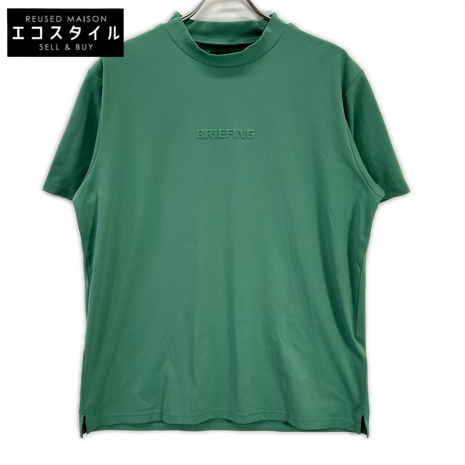 BRIEFING ブリーフィング BRG251M40  MINI 3D LOGO HIGHNECK ティーシャツ トップス   M 緑であること メンズ 【中古】