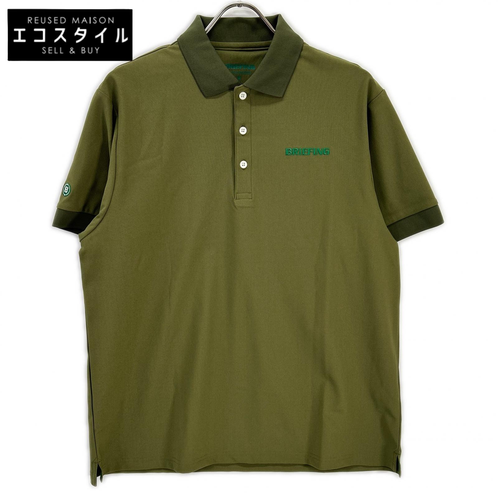 BRIEFING ブリーフィング BRG253M01 オリーブ EARTH POLO プルオーバー トップス   M カーキ メンズ 【中古】