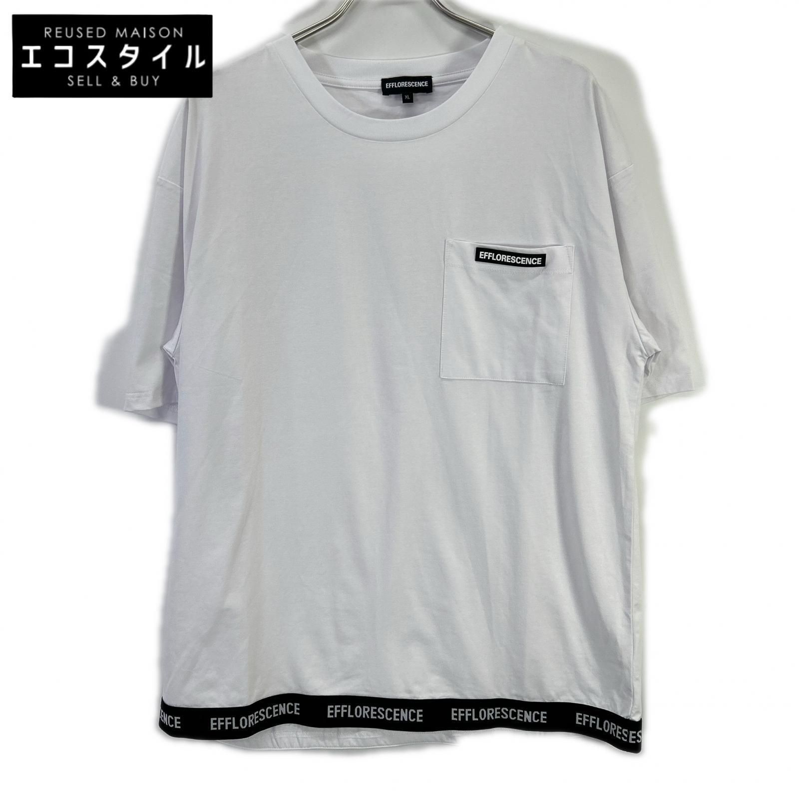 EFFLORESCENCE エフロレッセンス EF25AW-036 白いこと 隠し ティーシャツ トップス   XL 白いこと メンズ 【中古】