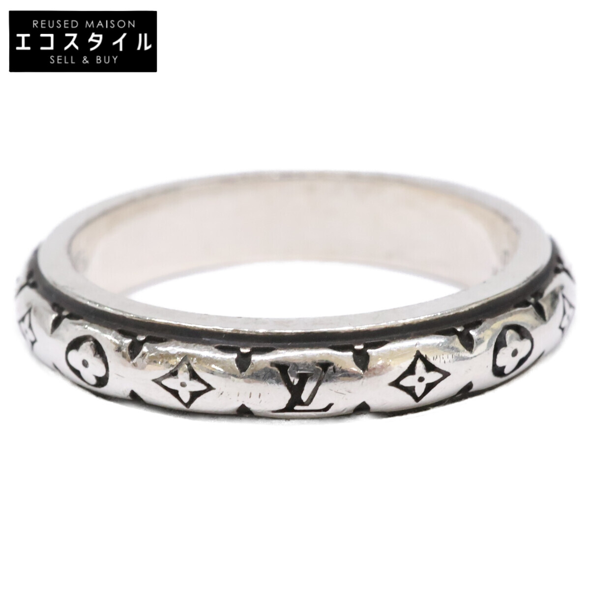 LOUIS VUITTON ルイヴィトン 25年製 M0411L 925 LV バンブー 輪っか 指環   L しろがね色 メンズ 【中古】