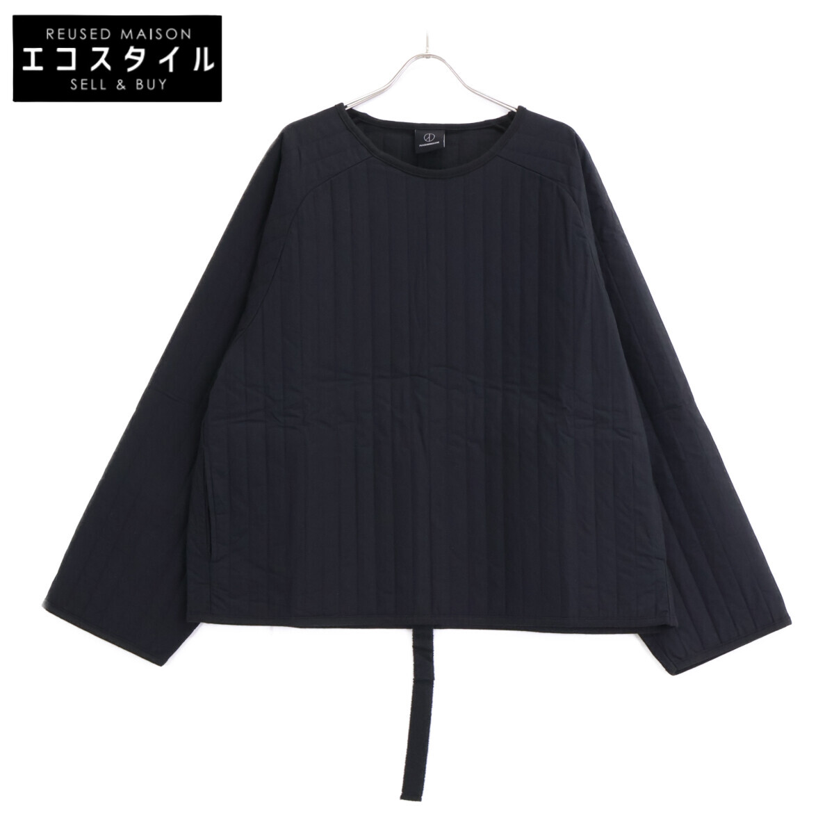 PEACEMINUSONE ピースマイナスワン 【美品】PMO PADDED PULLOVER うしろ側ロゴタイプ ティーシャツ トップス  黒いこと メンズ 【中古】