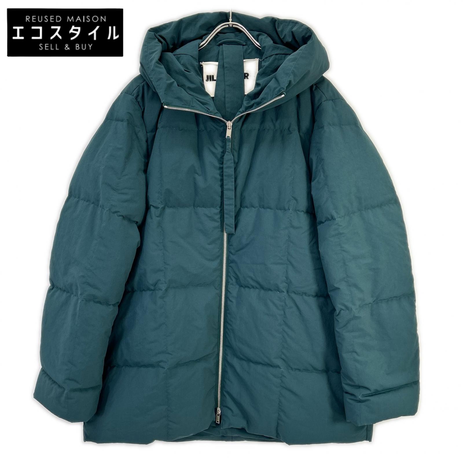 JIL SANDER+ ジルサンダープラス J40AF0014 J70008 グリーン キルティング ダウンジャケット ジャケット 36 グリーン レディース 【中古】｜ブランドリユース エコスタイル