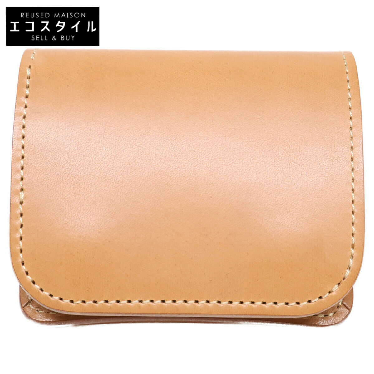WILDSWANS ワイルドスワンズ 【新品負けず劣らず】CSS-CASA/BAS カーサ 二階建てバスタン\u0026フィス ミニ金入れ 二つ折り金入れ（釣り銭入れあり）   自然的 メンズ 【中古】