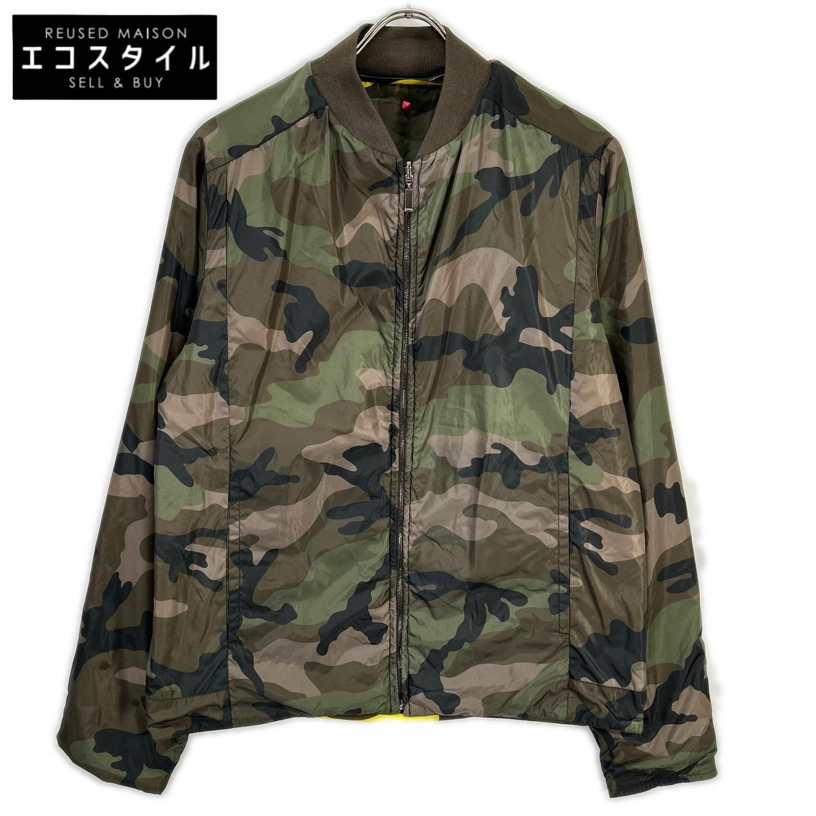 VALENTINO ヴァレンティノ 家鴨フラ リヴァーシブル 上衣 上衣   48 カーキ メンズ 【中古】