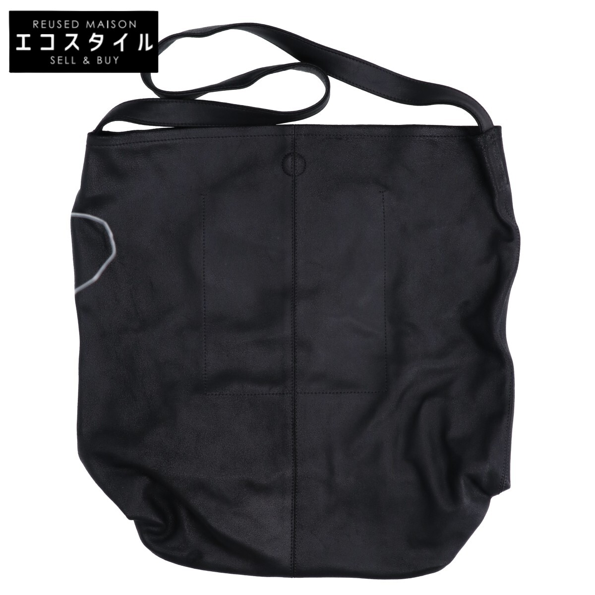 Morphee グラム分子フェ 【美品】CYLINDER OIL SUEDE 油絵の具 スエードクロス ショルダーバッグ   黒いこと レディース 【中古】