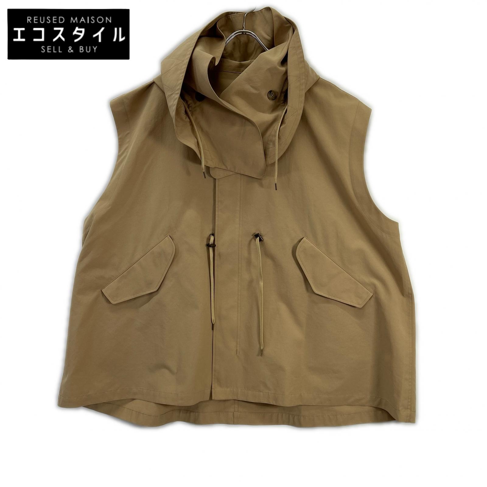 VACHEMENT ヴァシュモン VK-13-100 ベージュ リサイクルシェルタフタベスト より良い   F ベージュ レディース 【中古】
