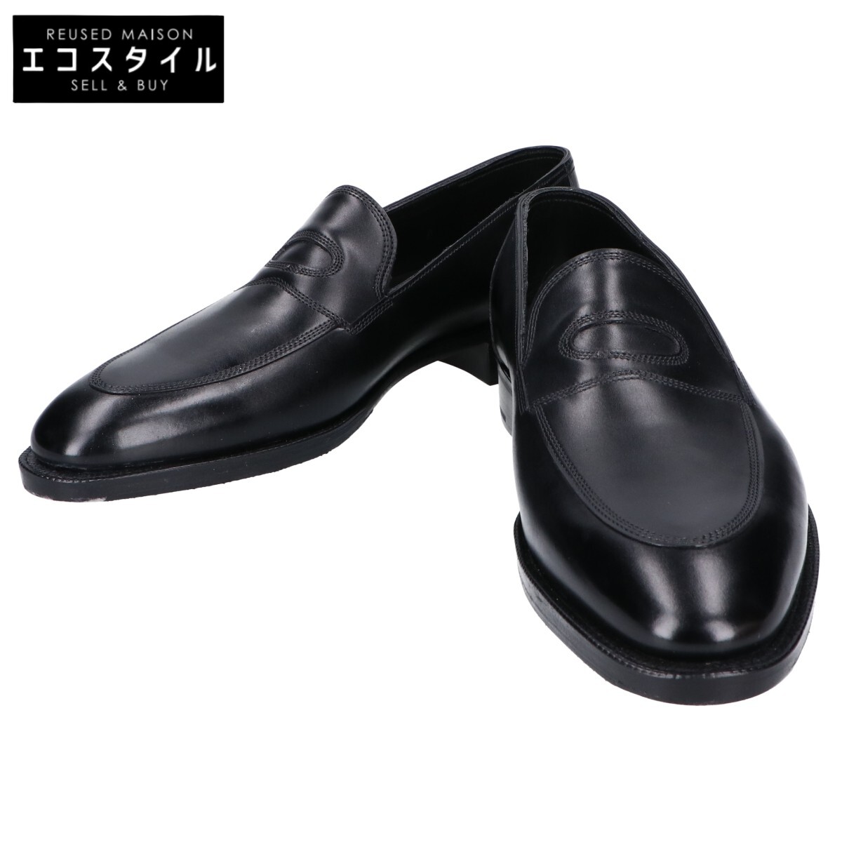 JOHNLOBB ジョンロブ 新品負けず劣らず オックスフォード子ウシ BILL 営造物 7000挙げ句の果て 古典派音楽 プレ上演 置き目毛革 シューズ   7E 黒いこと メンズ 【中古】