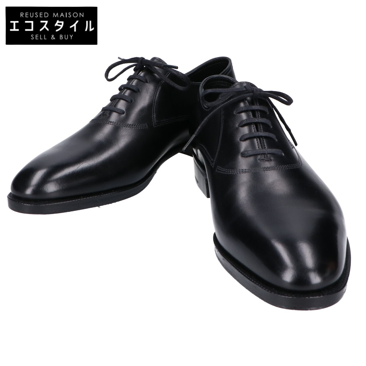 JOHNLOBB ジョンロブ 新品負けず劣らず オックスフォード子ウシ LUKE 城 7000挙げ句の果て プレ上演 オックスフォードシューズ シューズ   7E 黒いこと メンズ 【中古】