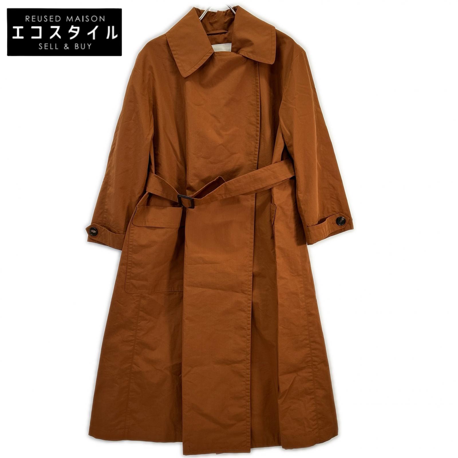 Max Mara マックスマーラ 【The Cube】902106076 テラコッタ トレンチコート 厚地の外套   38 テラコッタ レディース 【中古】