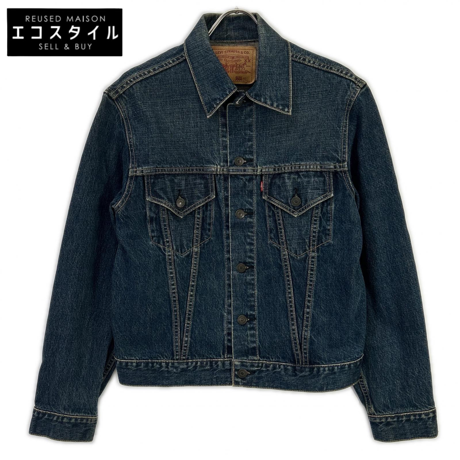 LEVI\u0027S リーヴァイズジーンズ 71557-02 90\u0027S 577 ビックE 3rd ジーンズ上衣 Gジャン 上衣   40 インディゴ メンズ 【中古】