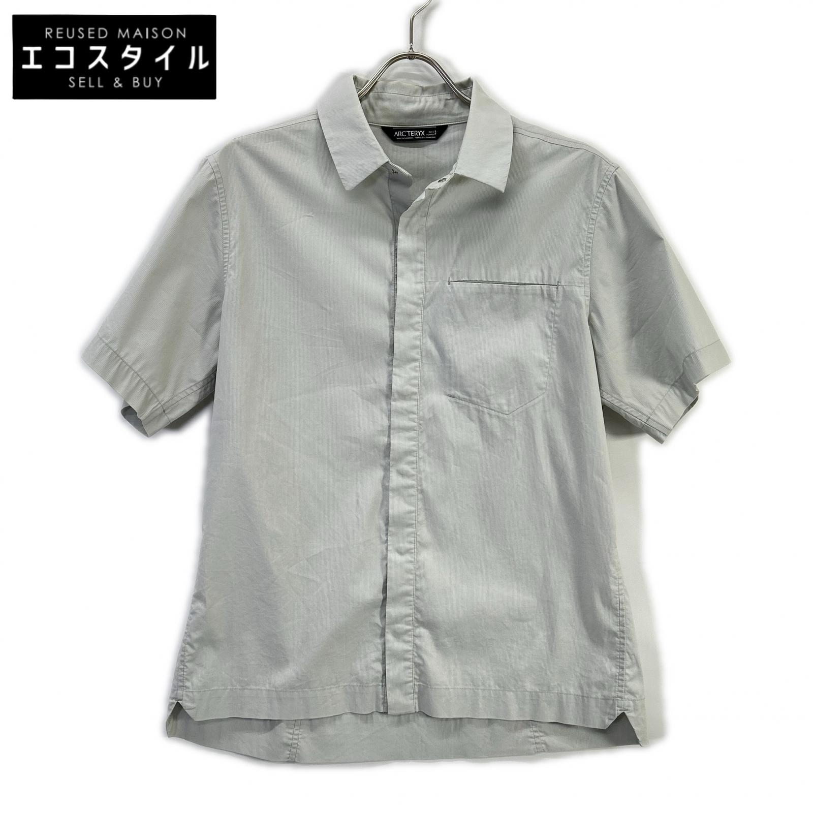 ARC'TERYX アークテリクス 19496 グレー ストライプ a2b SS ポロシャツ トップス S グレー メンズ 【中古】|ブランドリユース エコスタイル