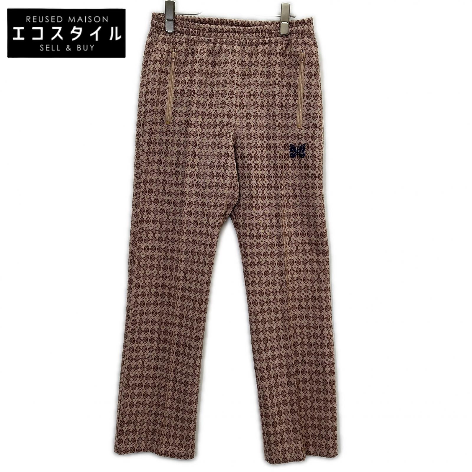 needles ニードルズ J0220 ベージュ ひし形 ペイズリートラックパンツ ボトムス   XS ベージュ 赤銅色 メンズ 【中古】