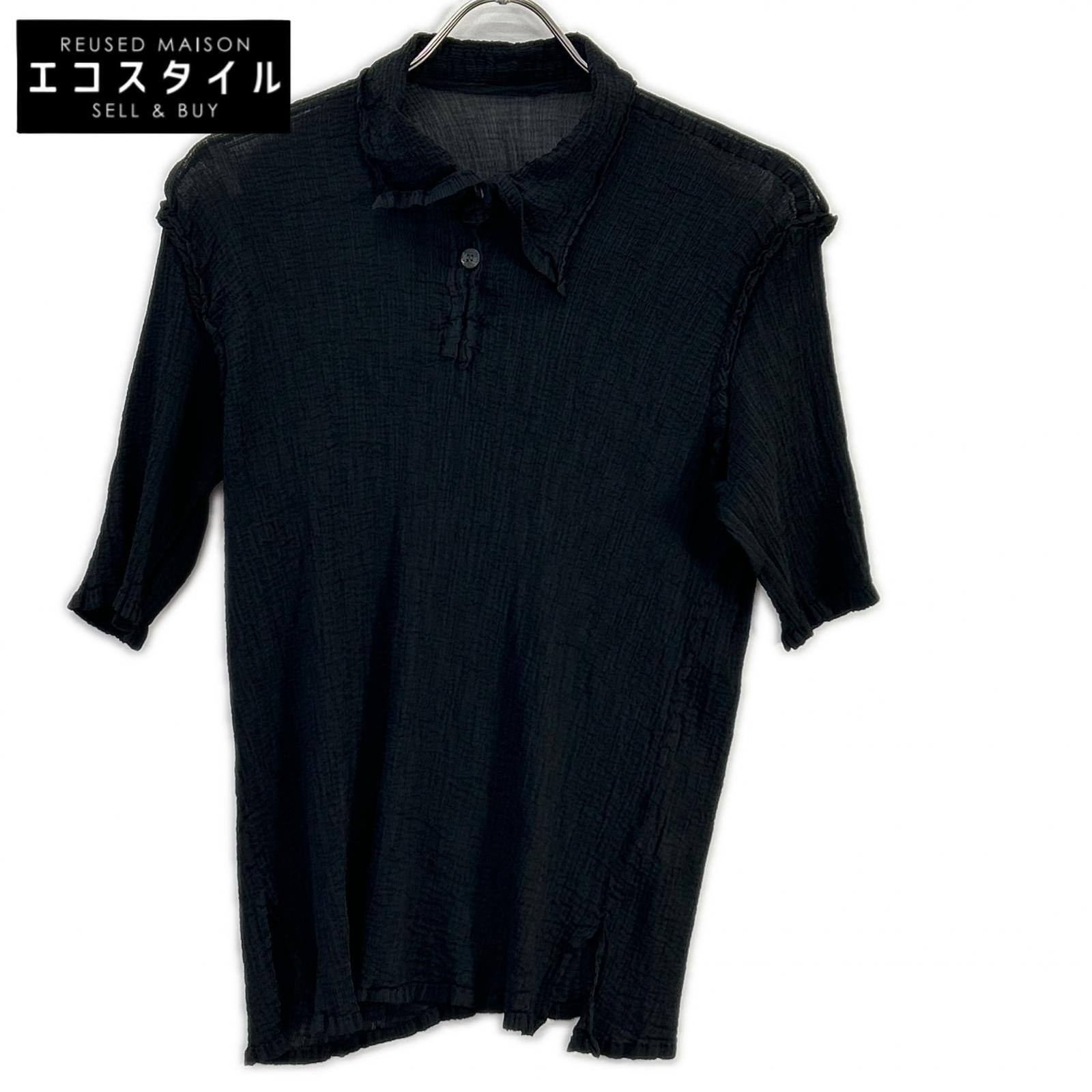 MeISSEYMIYAKE ミーイッセイミヤケ 黒いこと MI62FM772 SEE-THROUGH CREPE COLOR トップス   なし 黒いこと レディース 【中古】