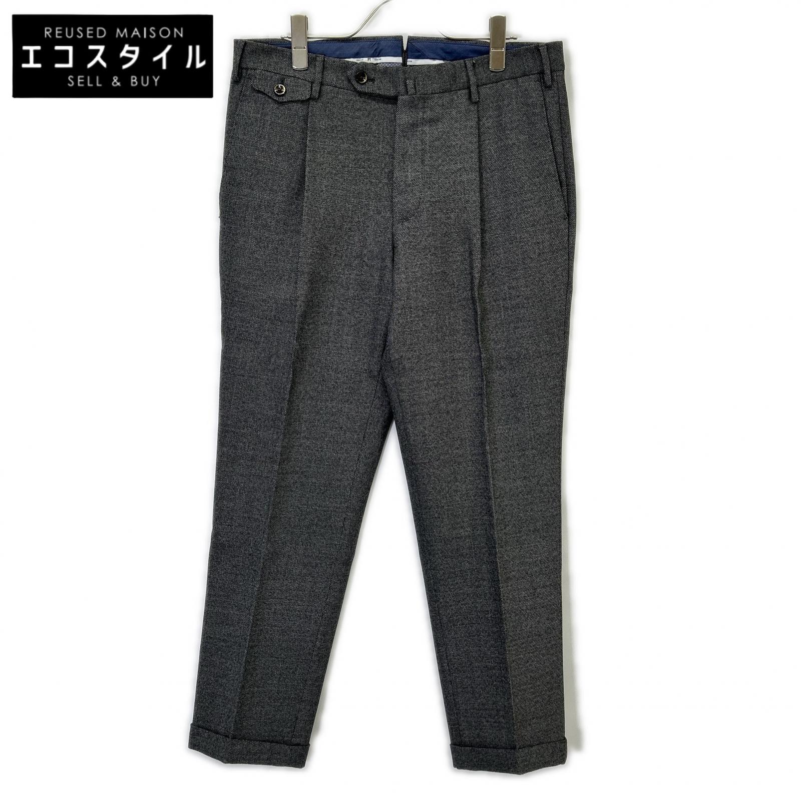 PT TORINO ピーティートリノ 薄墨色 GENTLEMAN FIT ダブル完成 スラックス ボトムス   48 薄墨色 メンズ 【中古】