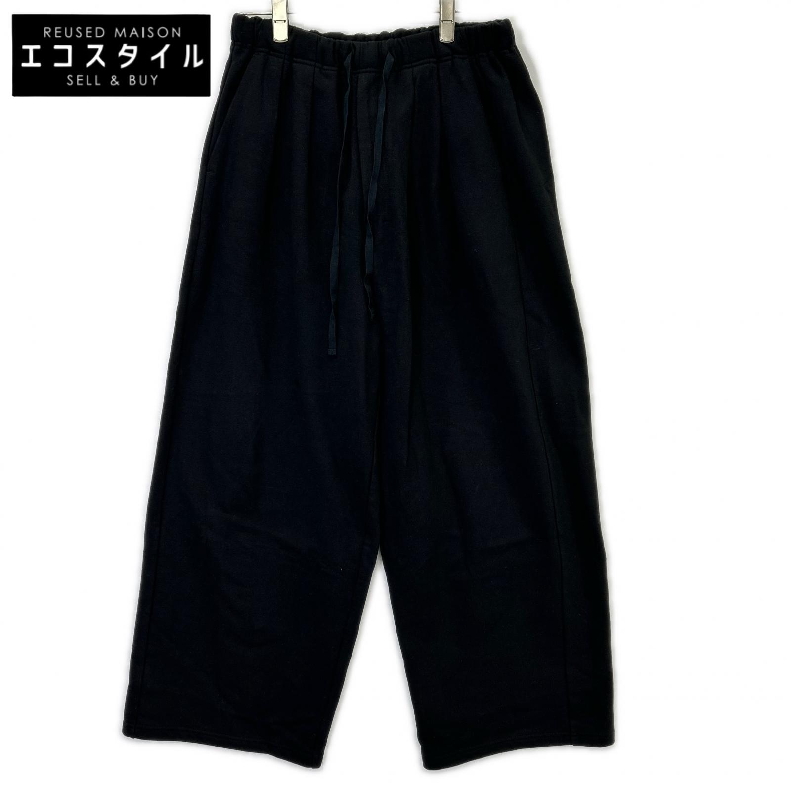 ANCELLM アンセルム 26SS ANC-PT120 黒いこと 2TUCK SWEAT PANTS スウェットパンツ ボトムス   1 黒いこと メンズ 【中古】