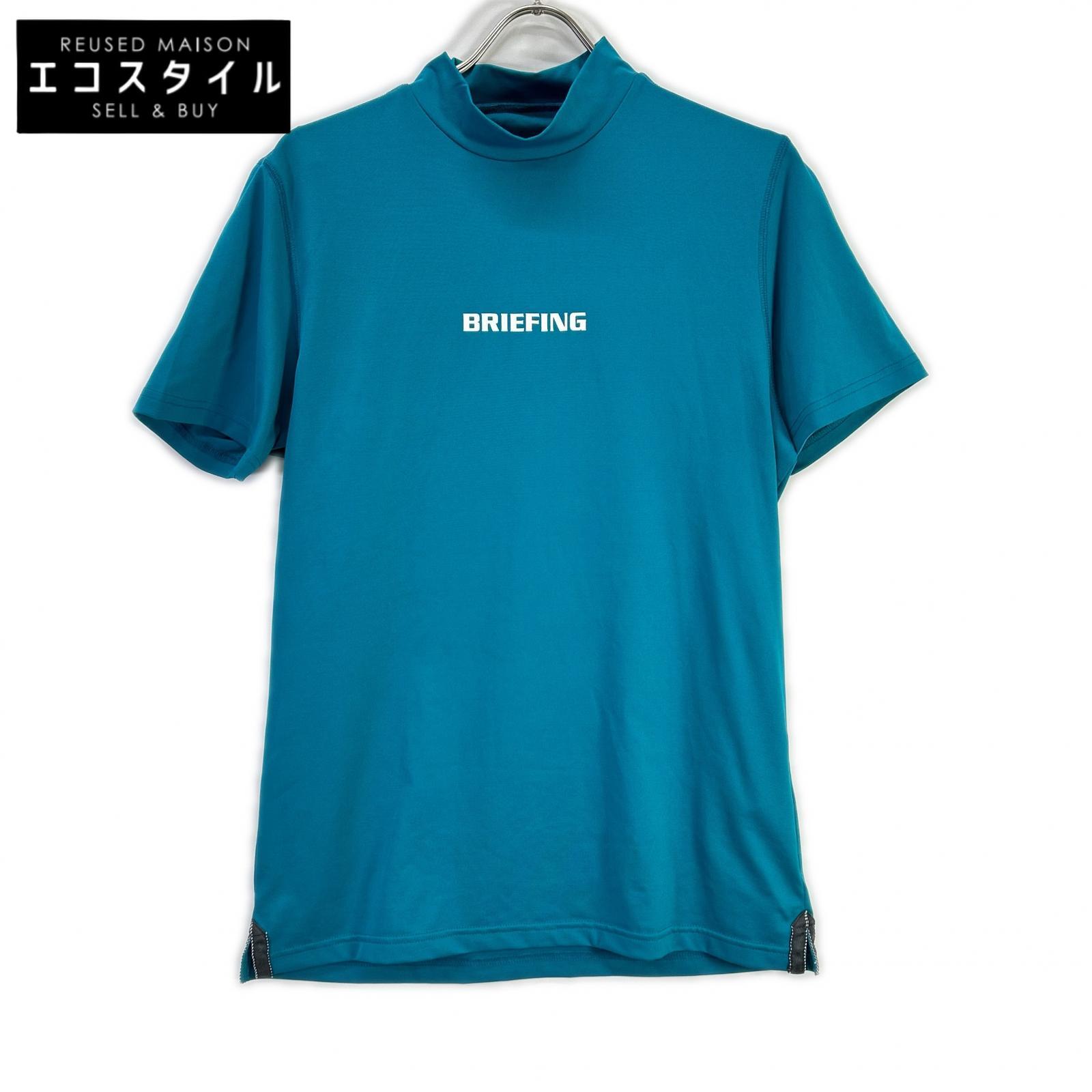BRIEFING ブリーフィング BBG221M05 青色 ハイネック 伸ばすこと プルオーバー トップス   M 青色 メンズ 【中古】