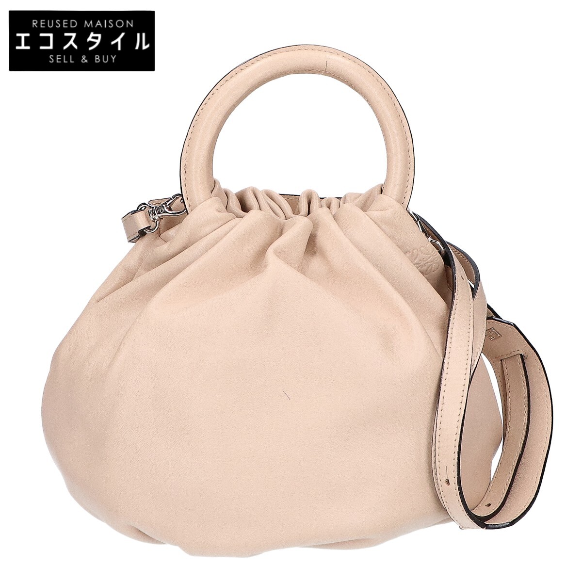 LOEWE ロエベ バウンスバッグ 2WAY 肩部 ハンドバック   ベージュ レディース 【中古】