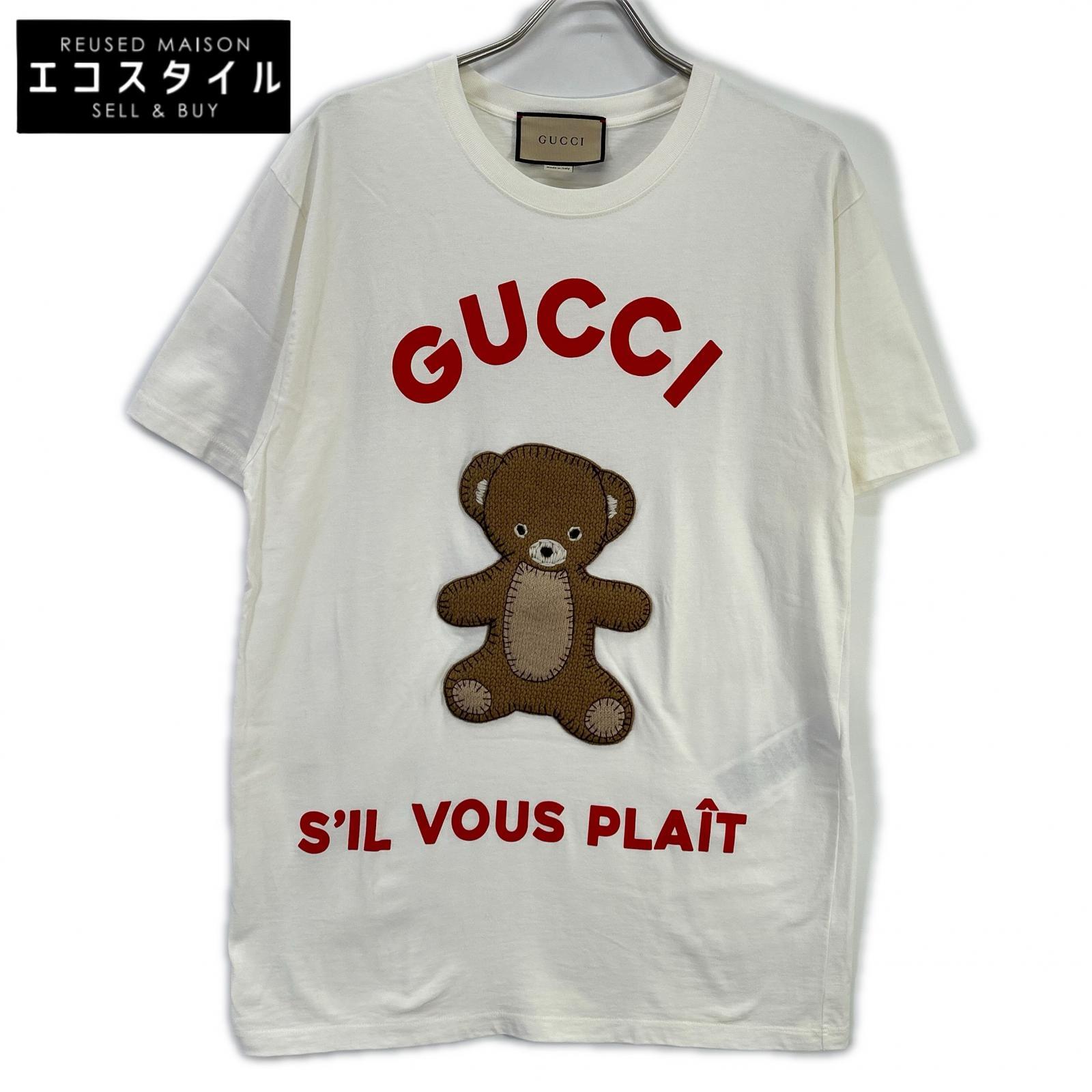 GUCCI グッチ 717422 23SS 白いこと テディベア プルオーバー トップス   M 白いこと メンズ 【中古】