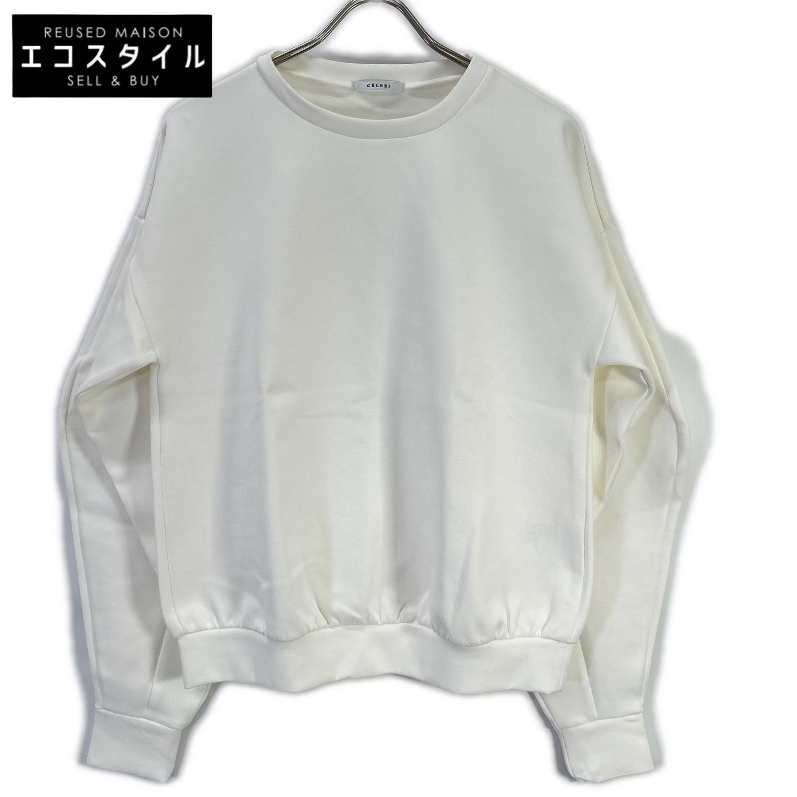 CELERI セルリ 25SS 白いこと 綿織物混 ロングスリーブプルオーバー トップス   F 白いこと レディース 【中古】