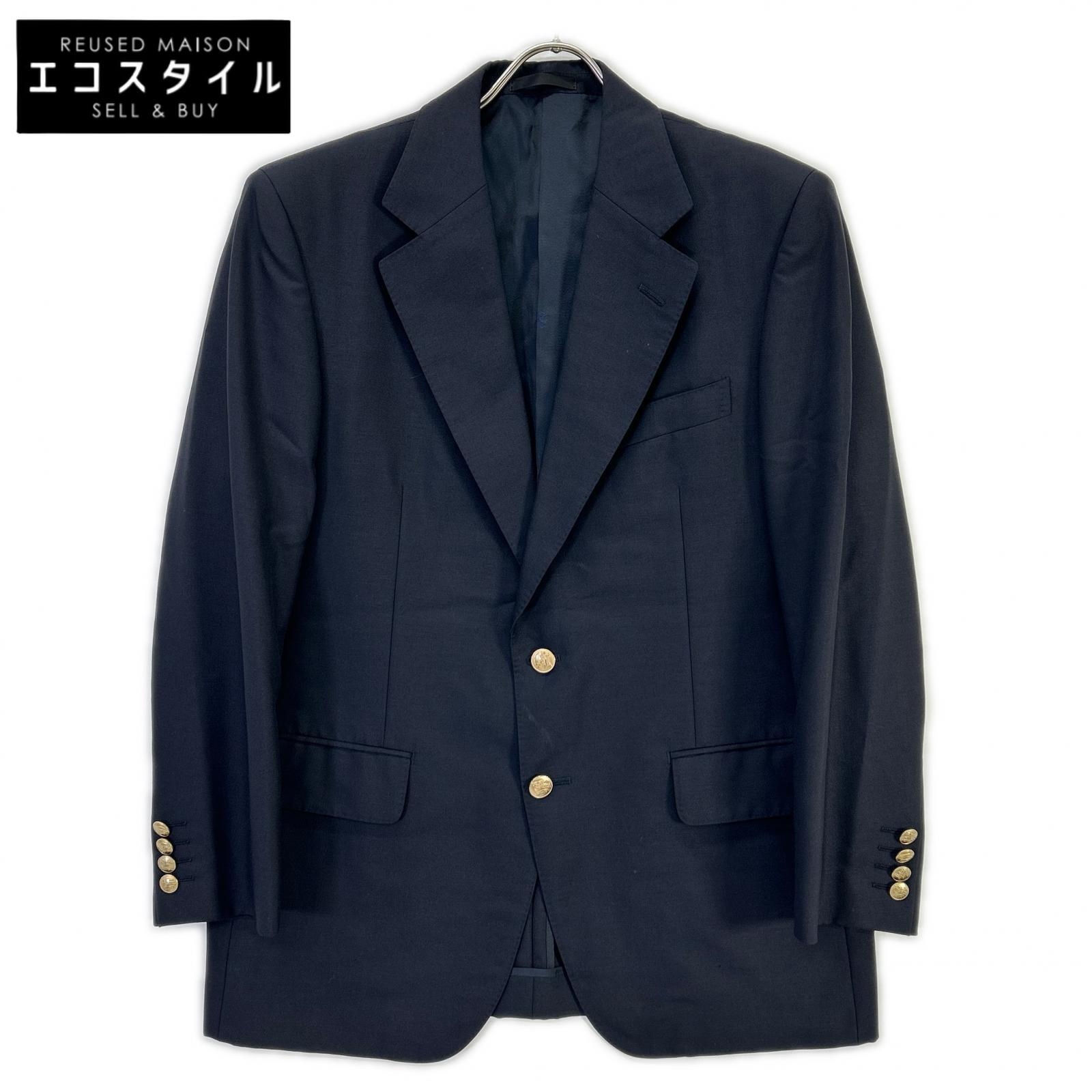 Burberry's バーバリーズ ネイビー BBG51ー400-29 金ボタン テーラードジャケット ジャケット ネイビー メンズ 【中古】|ブランドリユース エコスタイル