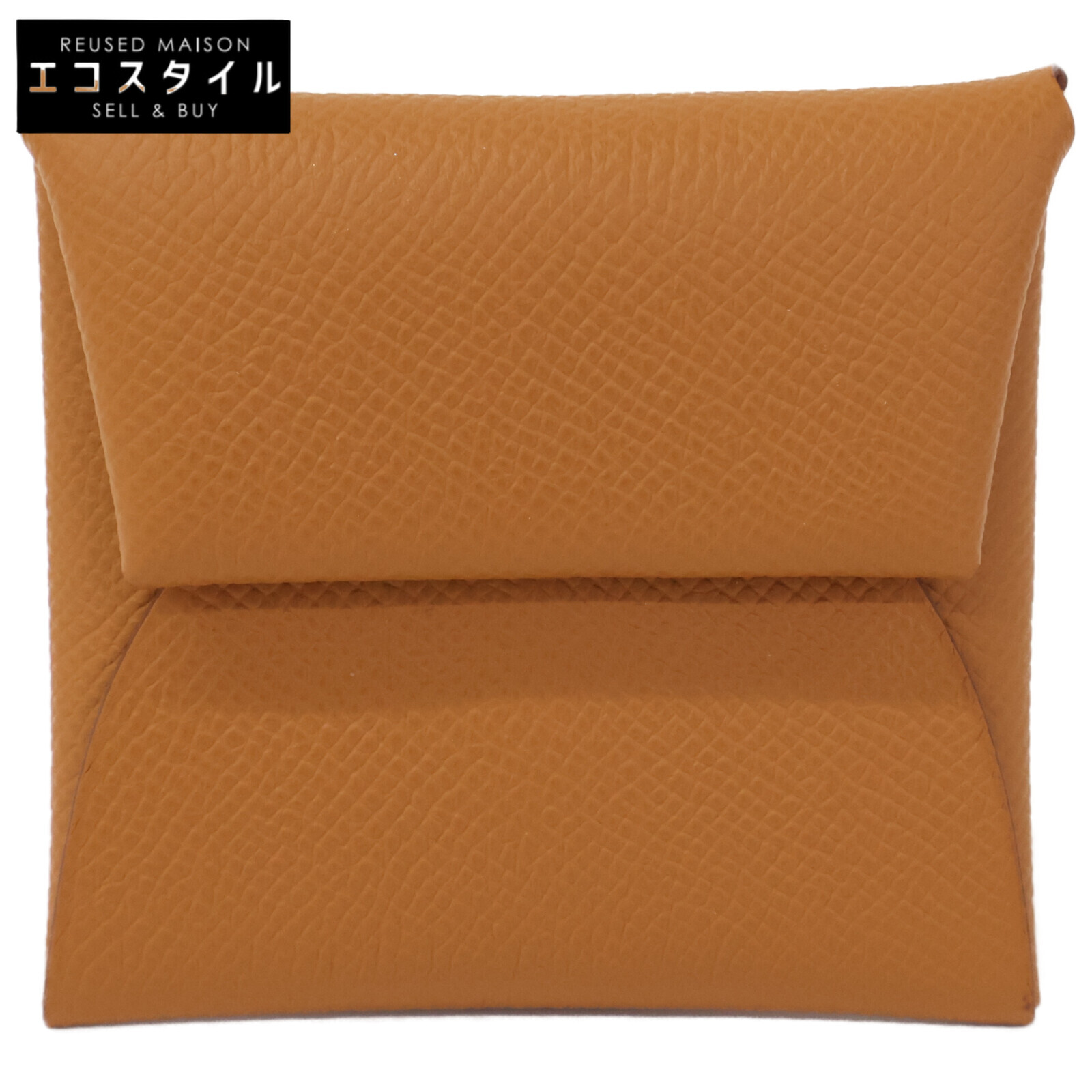 HERMES エルメス 【新品負けず劣らず】B目じるし エプソン バスティア コインケース   ゴールド レディース 【中古】