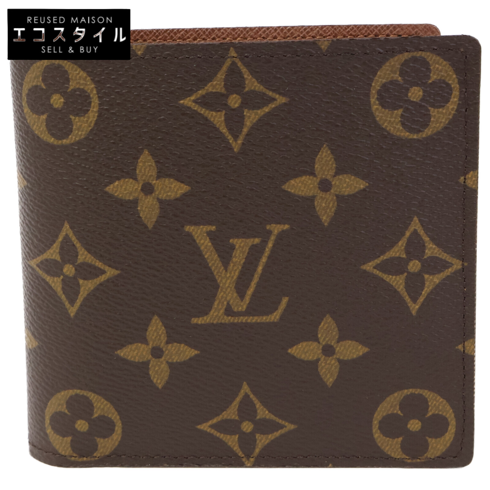 LOUIS VUITTON ルイヴィトン 【新品負けず劣らず】M61675 モノグラム ポルトフォイユ・マルコ 二つ折り札入れ 二つ折り札入れ（御釣り入れあり）   モノグラム帆布 メンズ 【中古】