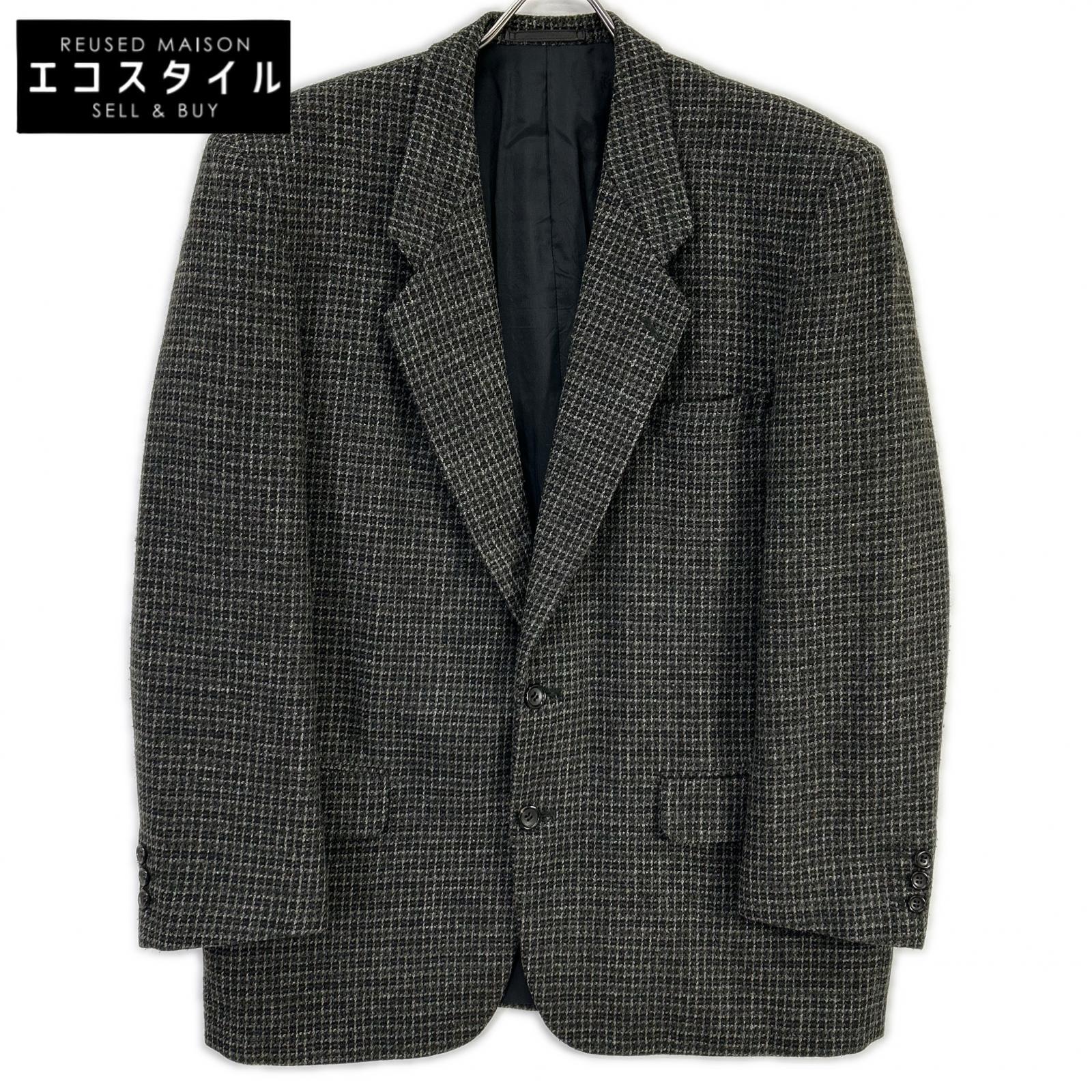 COMMEdesGARCONS HOMME コムデギャルソンオム 89-90s 田中オム HJ-08027M チェック ツイードジャケット ジャケット M チャコールグレー メンズ 【中古】｜ブランドリユース エコスタイル