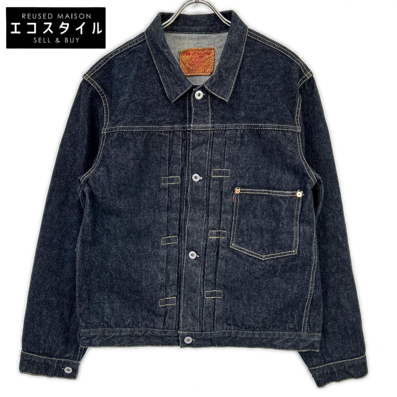 TCB JEANS&CO. ティーシービージーンズ New S40's Jacket WW II 大戦モデル インディゴ コットン シンチバック 月桂樹ボタン Tバック 14oz デニムジャケット ジャケット 44 インディゴ メンズ 【中古】｜ブランドリユース エコスタイル