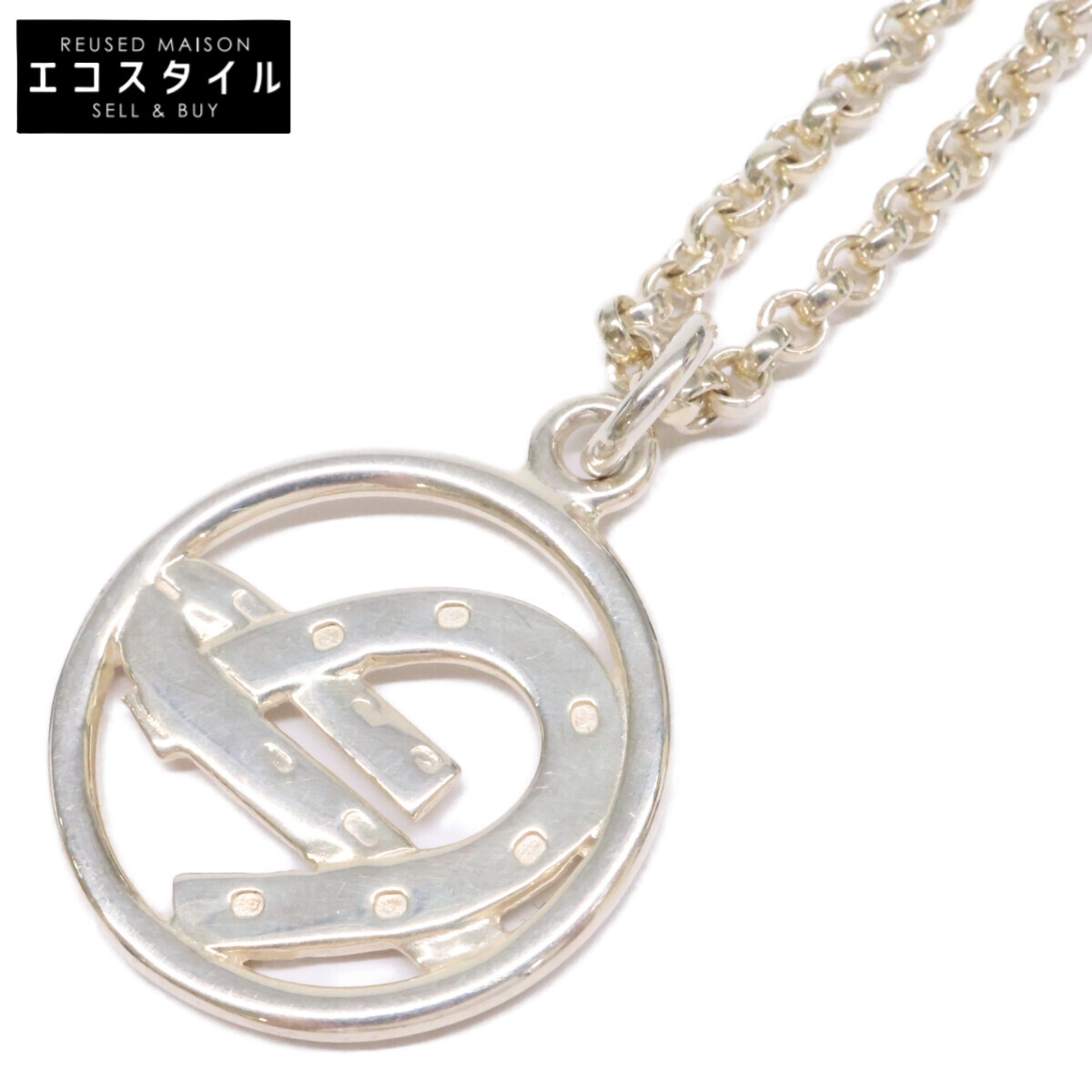 HERMES エルメス 925 ホースシュー ペンダント ネックレス シルバー レディース 【中古】|ブランドリユース エコスタイル