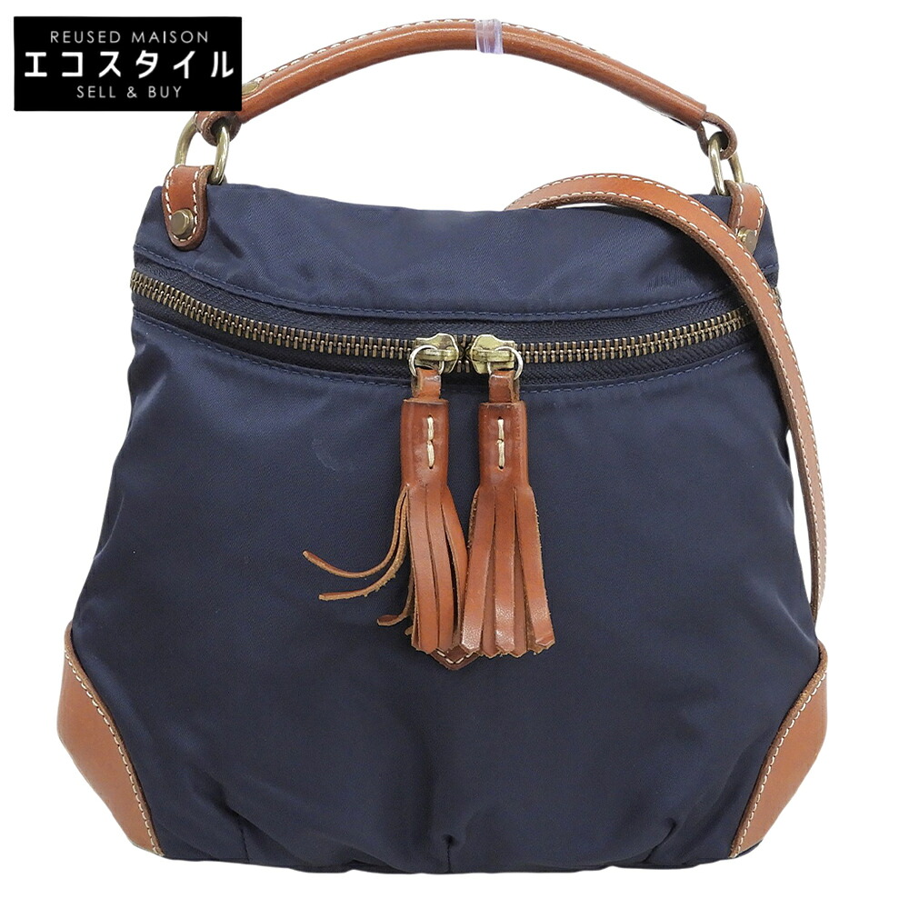 Felisi フェリージ 15/42/DS 2WAY ハンドバッグ レディース ナイロン ネイビー ハンドバッグ ネイビー レディース 【中古】|ブランドリユース エコスタイル