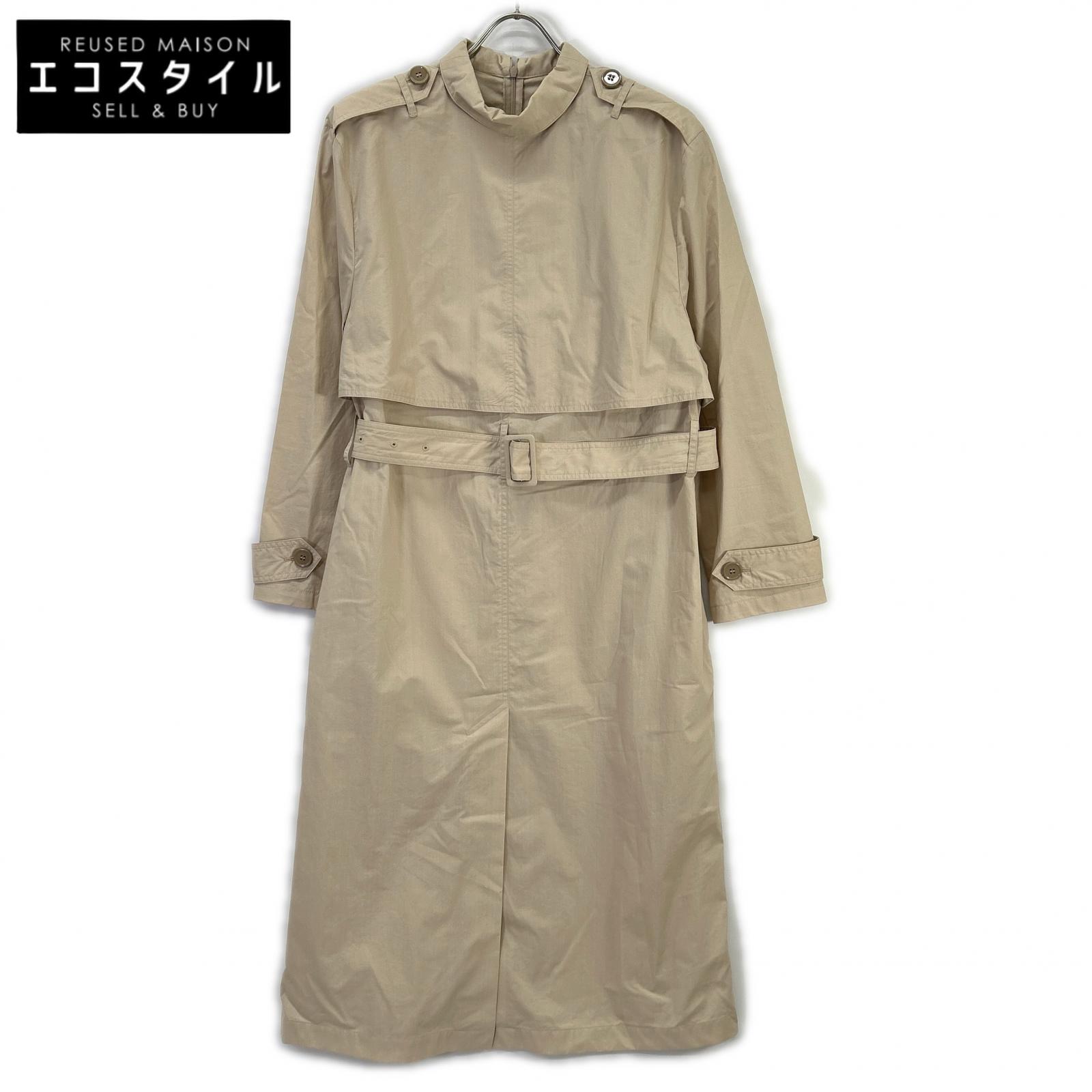 MM6 エムエムシックス S62CT0140 ベージュ Reversed Trench Coat Dress ワンピース ベージュ レディース 【中古】｜ブランドリユース エコスタイル