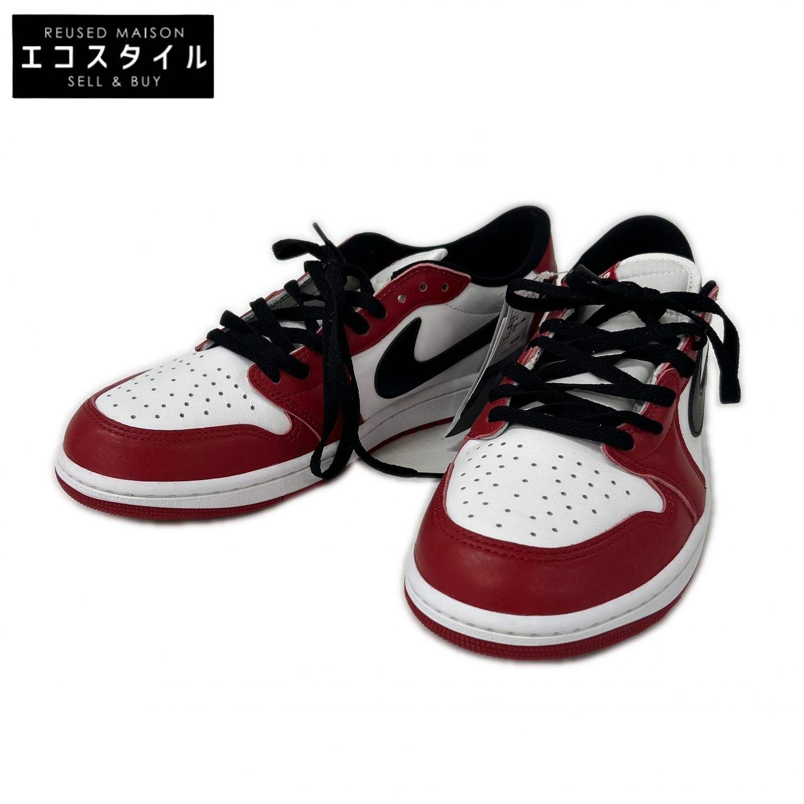 NIKE ナイキ 【新品同様】HQ6998-600 AIR JORDAN 1 RETRO LOW OG エア ジョーダン 1 レトロ ロー オリジナル スニーカー シューズ US10.5 VARSITY RED/BLACK-SUMMIT WHITE メンズ 【中古】｜ブランドリユース エコスタイル