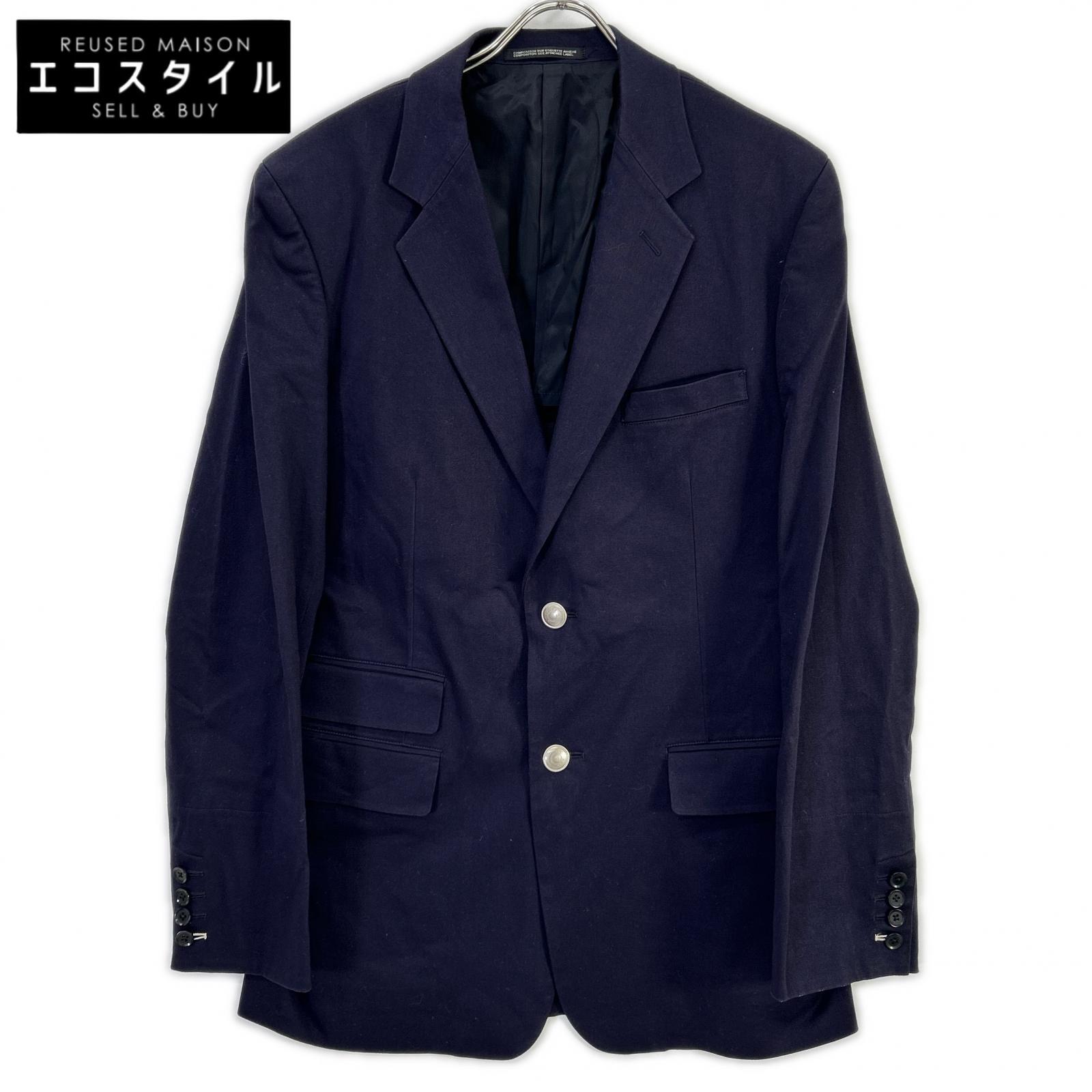 Yohji Yamamoto POUR HOMME ヨウジヤマモトプールオム ネイビー HB-J67-903 銀ボタン テーラードジャケット ジャケット 3 ネイビー メンズ 【中古】｜ブランドリユース エコスタイル