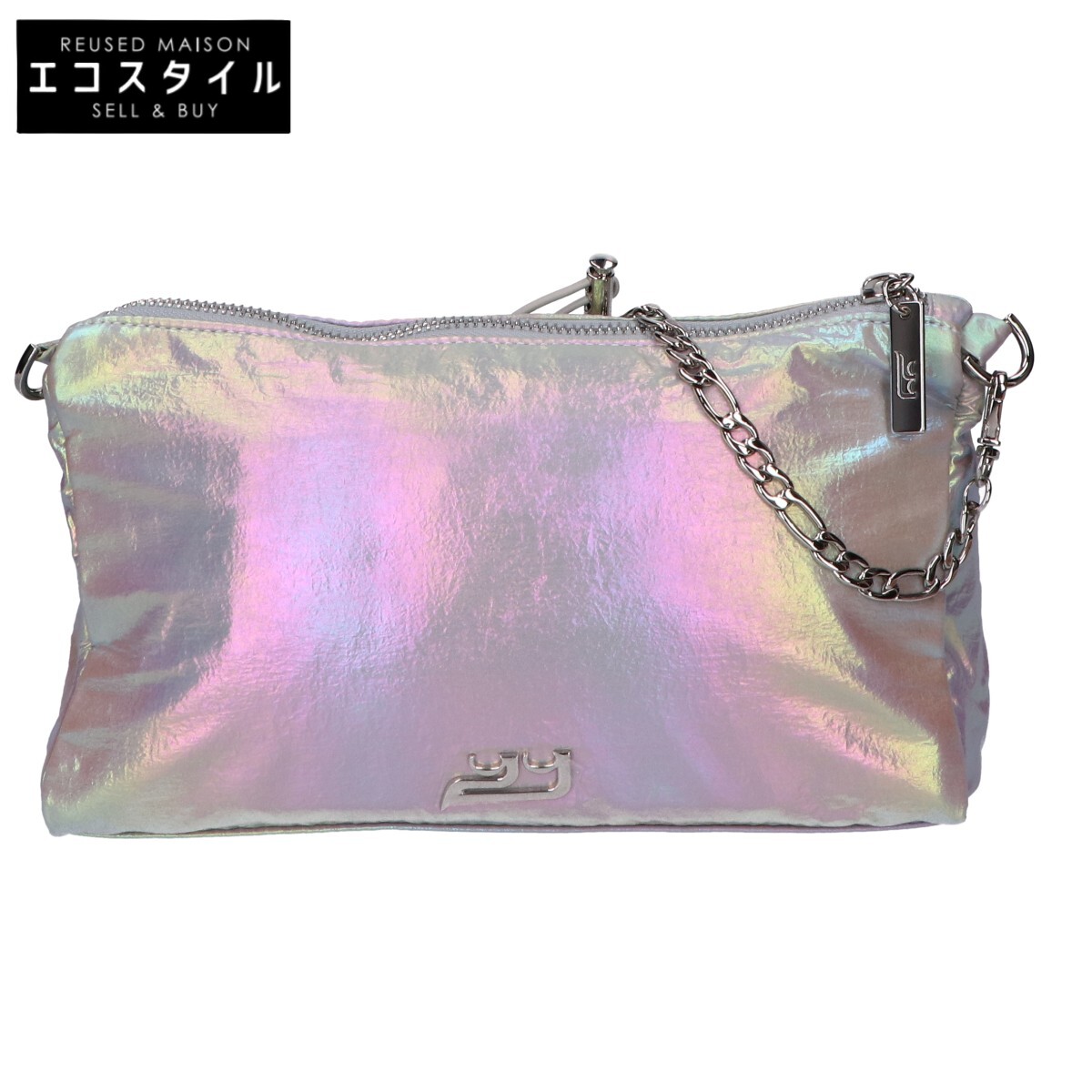 YIEYIE イエイエ 【新品同様】Y.10-BB13 Sierra Bag シエラバッグ ドローコード チェーン ショルダーバッグ OPAL レディース 【中古】|ブランドリユース エコスタイル